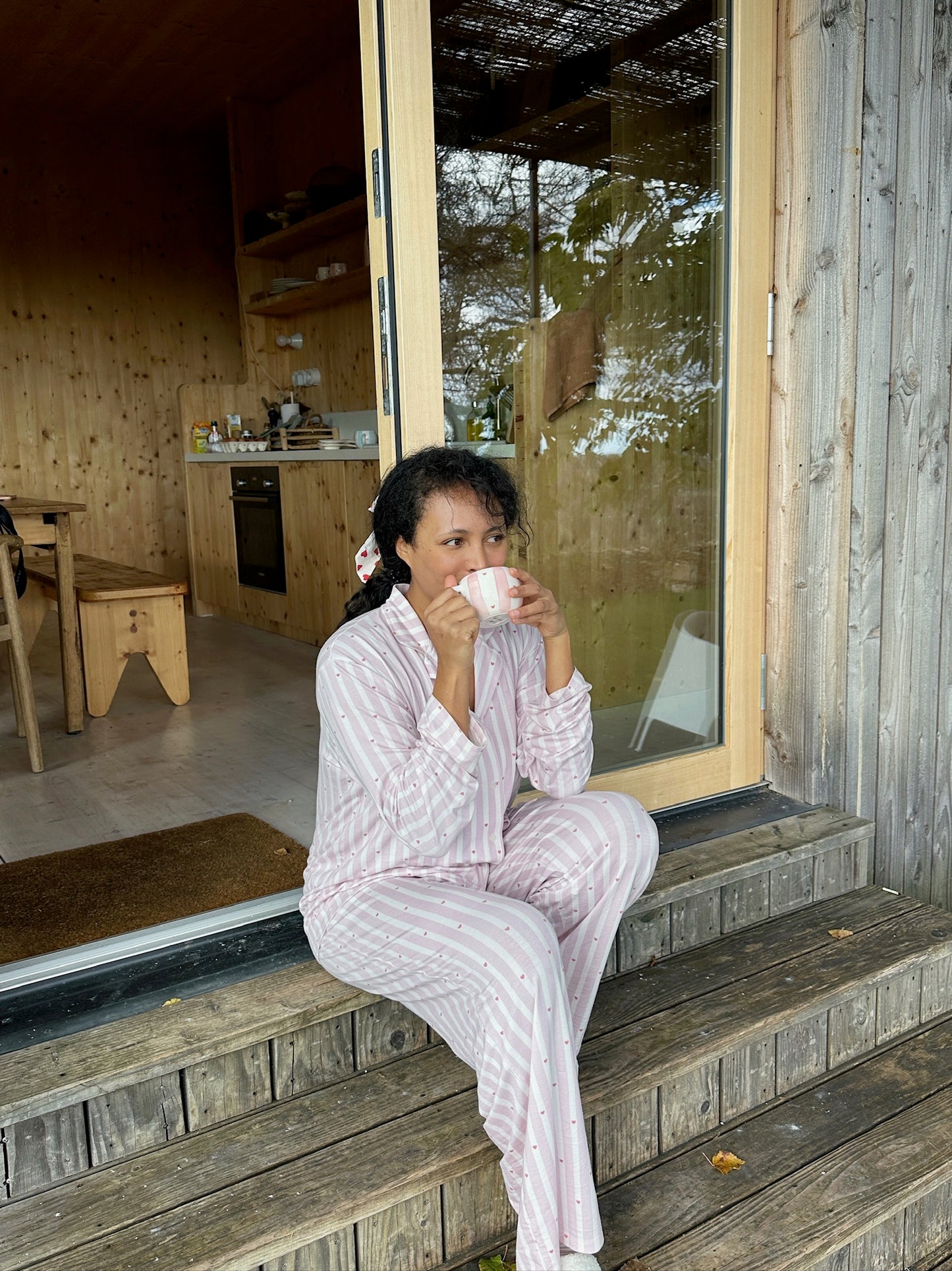 Bas de pyjama à rayures