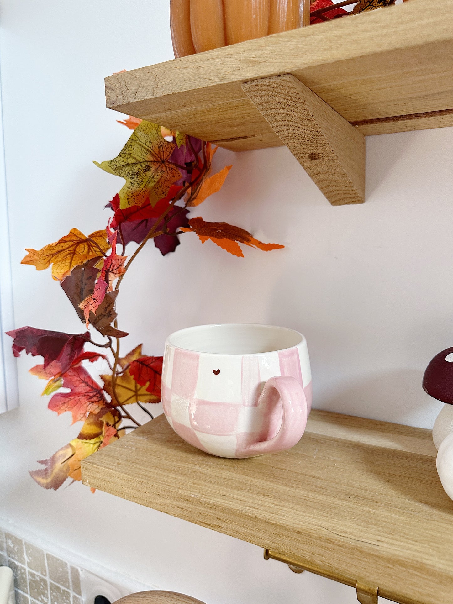 Bol XXL carreaux/heart brown