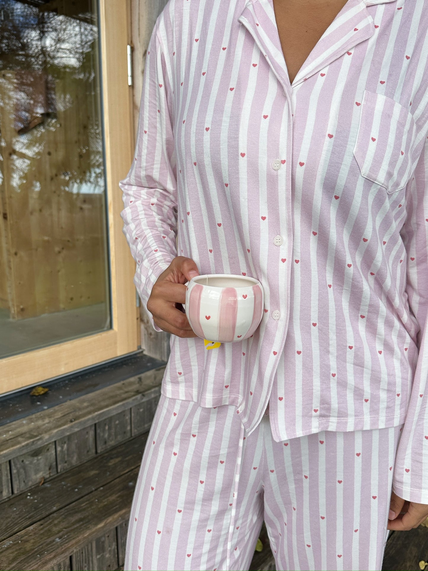 Haut de pyjama à rayures