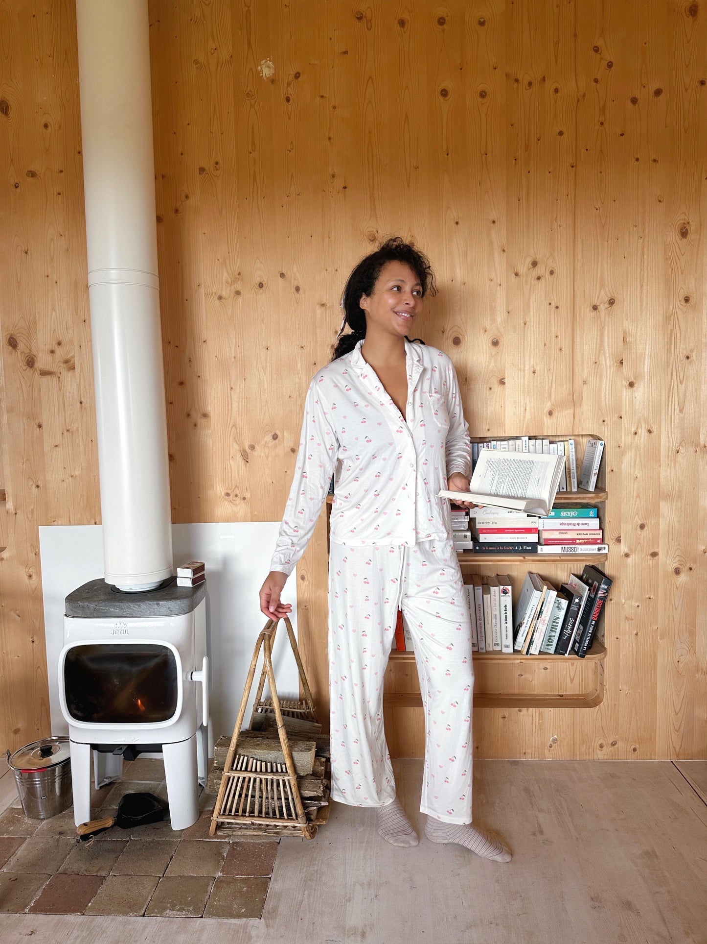 Haut de pyjama Cherries/Hearts