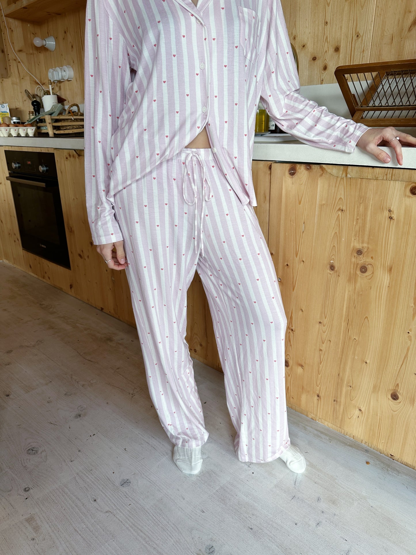 Bas de pyjama à rayures