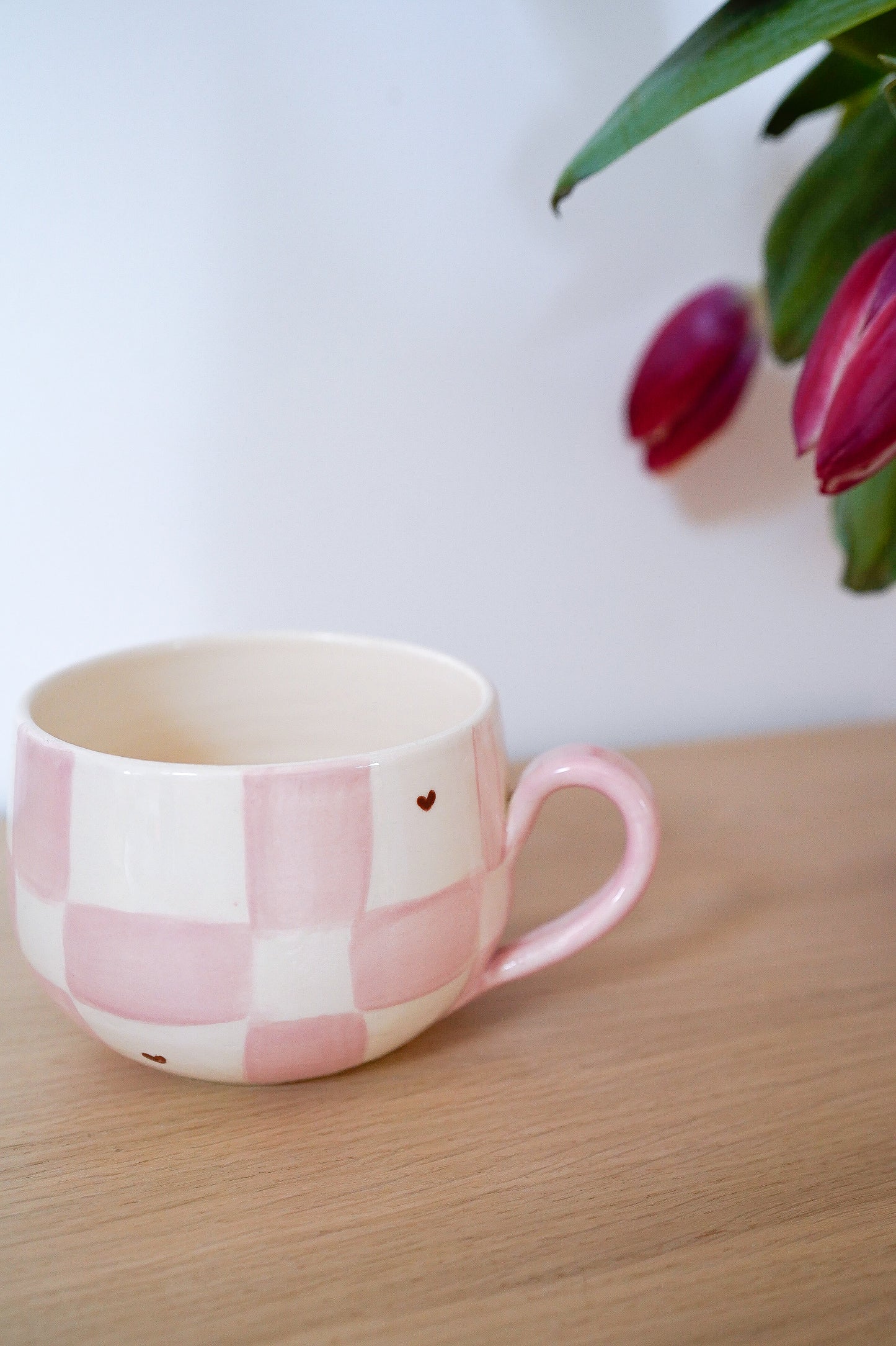 Bol XXL carreaux/heart brown