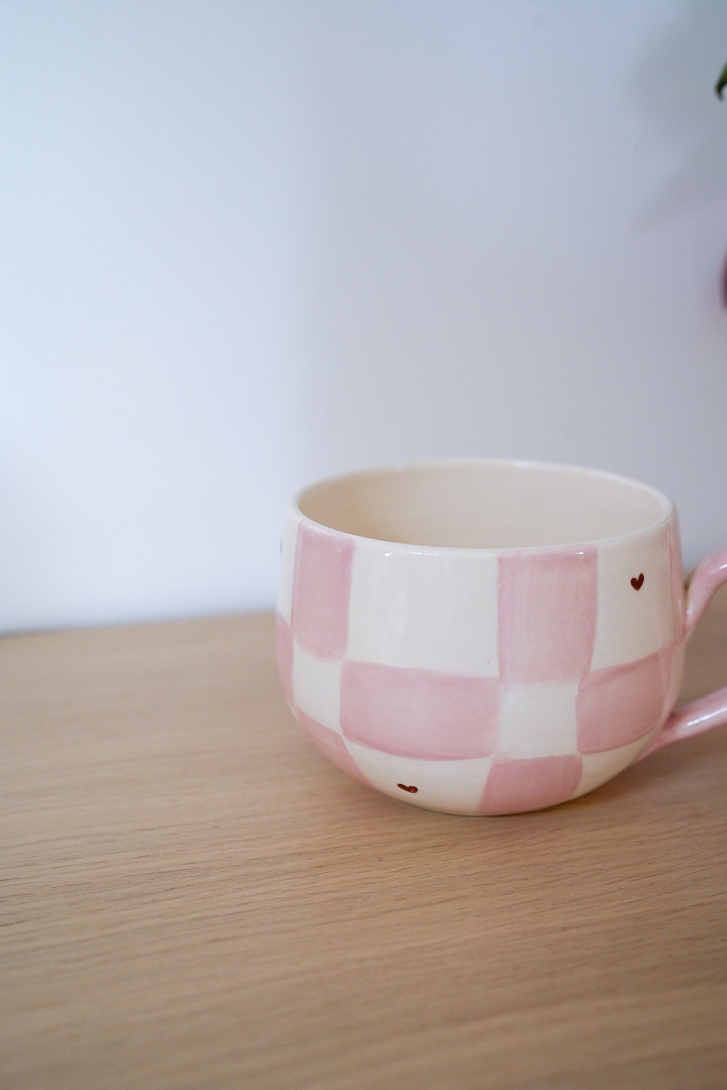 Bol XXL carreaux/heart brown