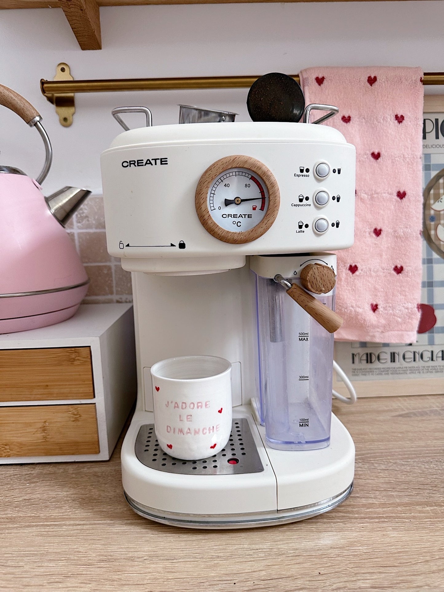 Tasse "J'adore le dimanche" violine