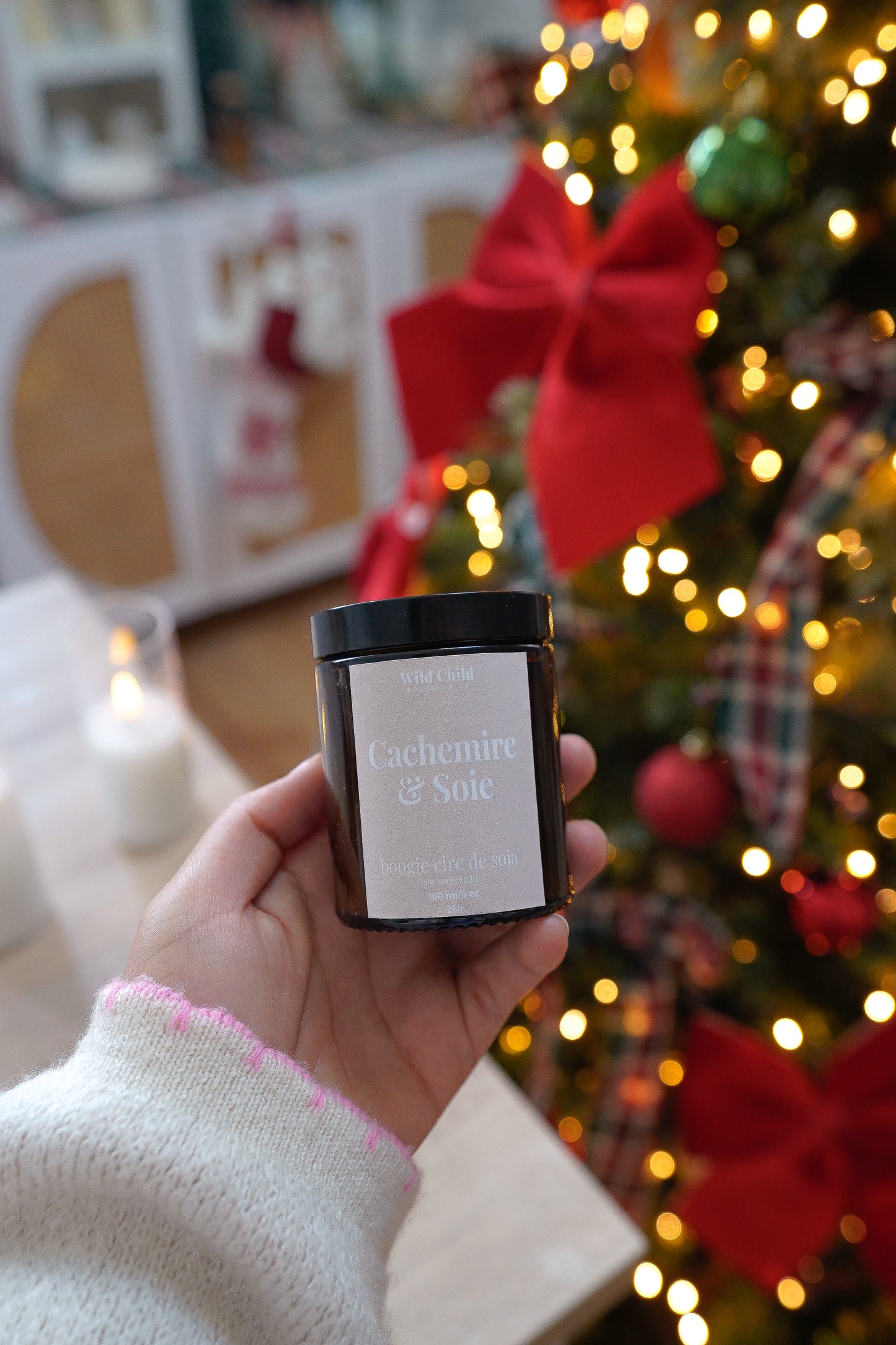 Bougie de Noël Cachemire & Soie