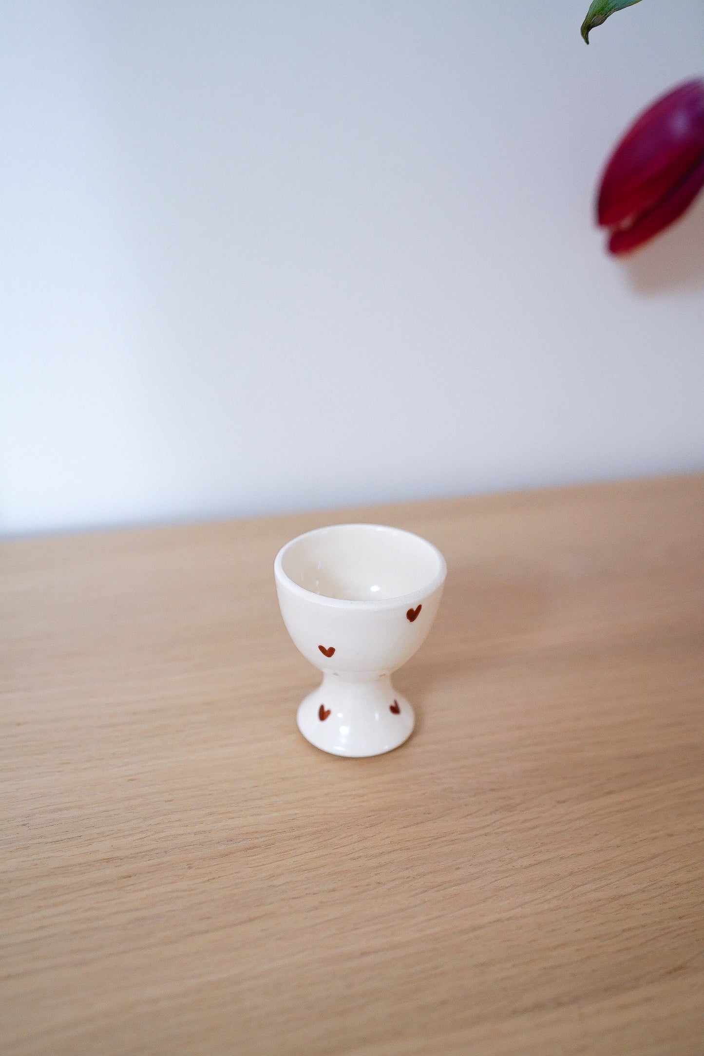 Coquetier brown heart