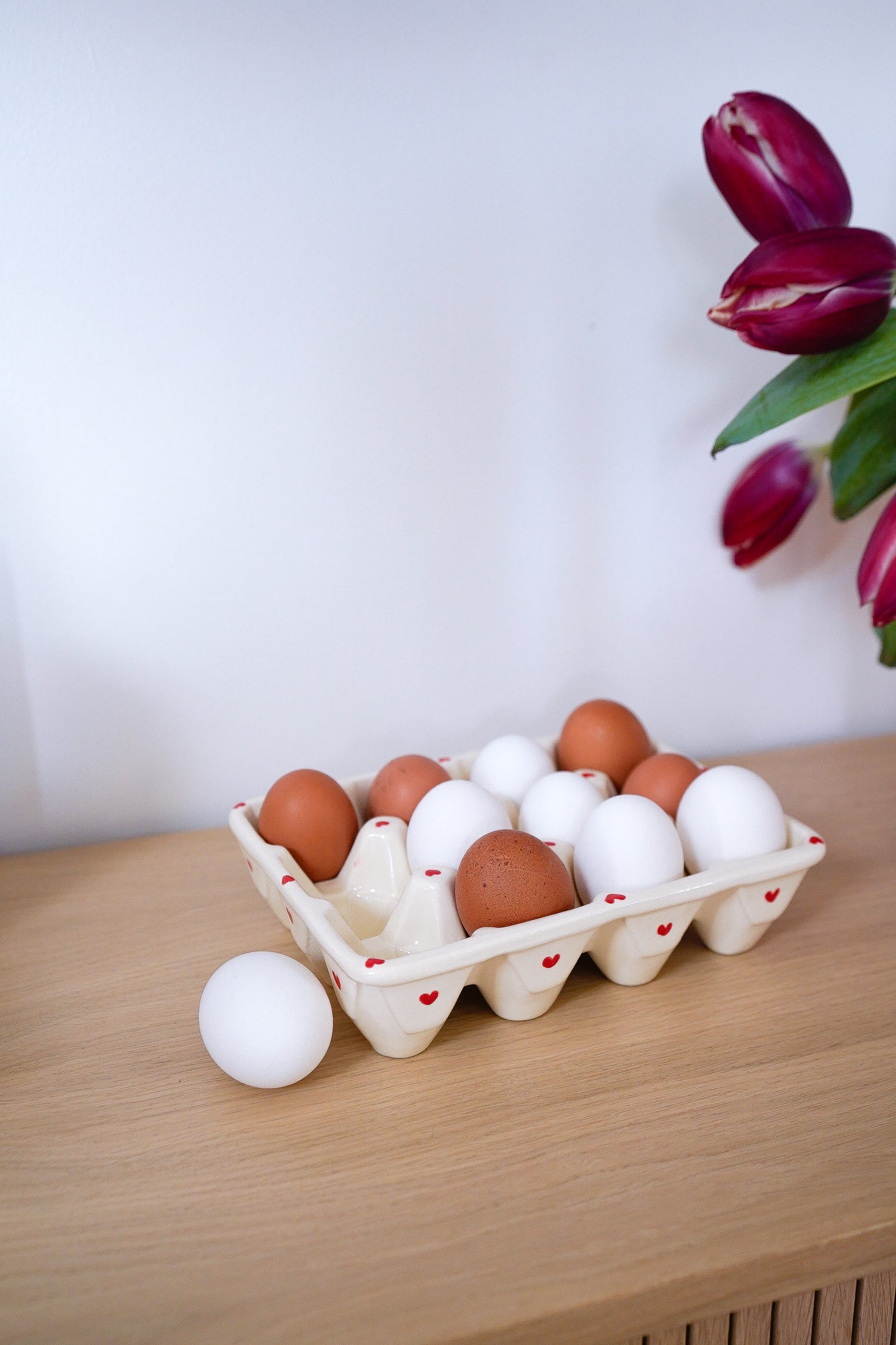 Porte-oeufs coeur (12 oeufs)