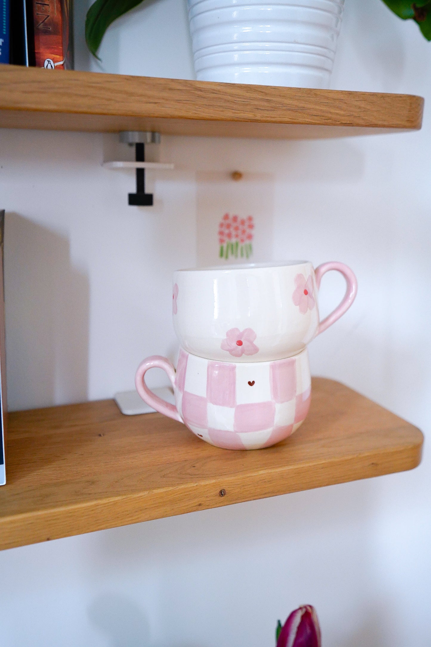 Bol XXL carreaux/heart brown