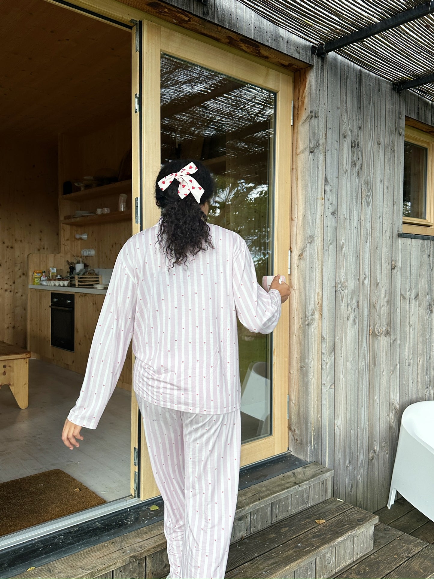 Haut de pyjama à rayures