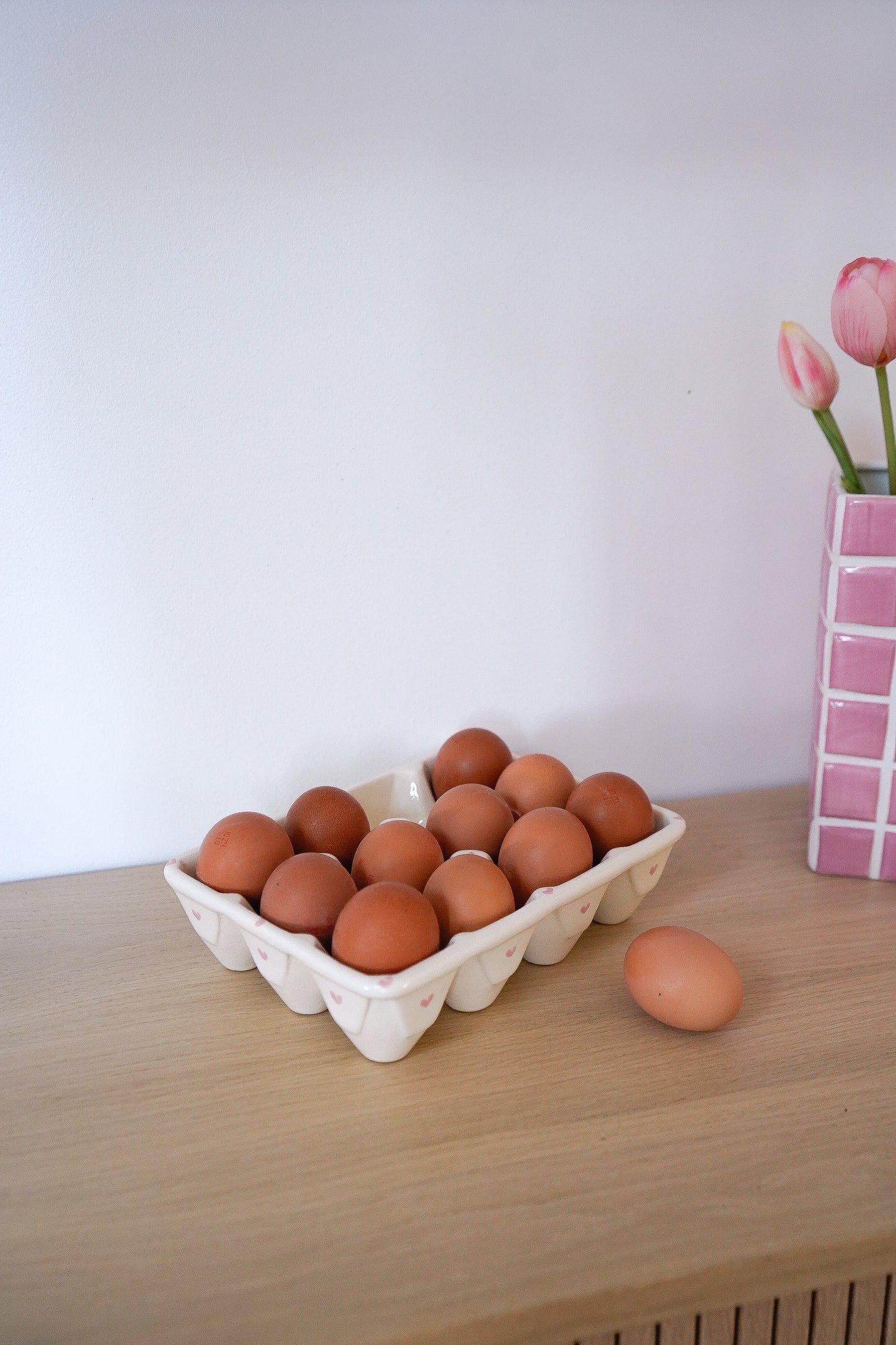 Porte-oeufs pink heart