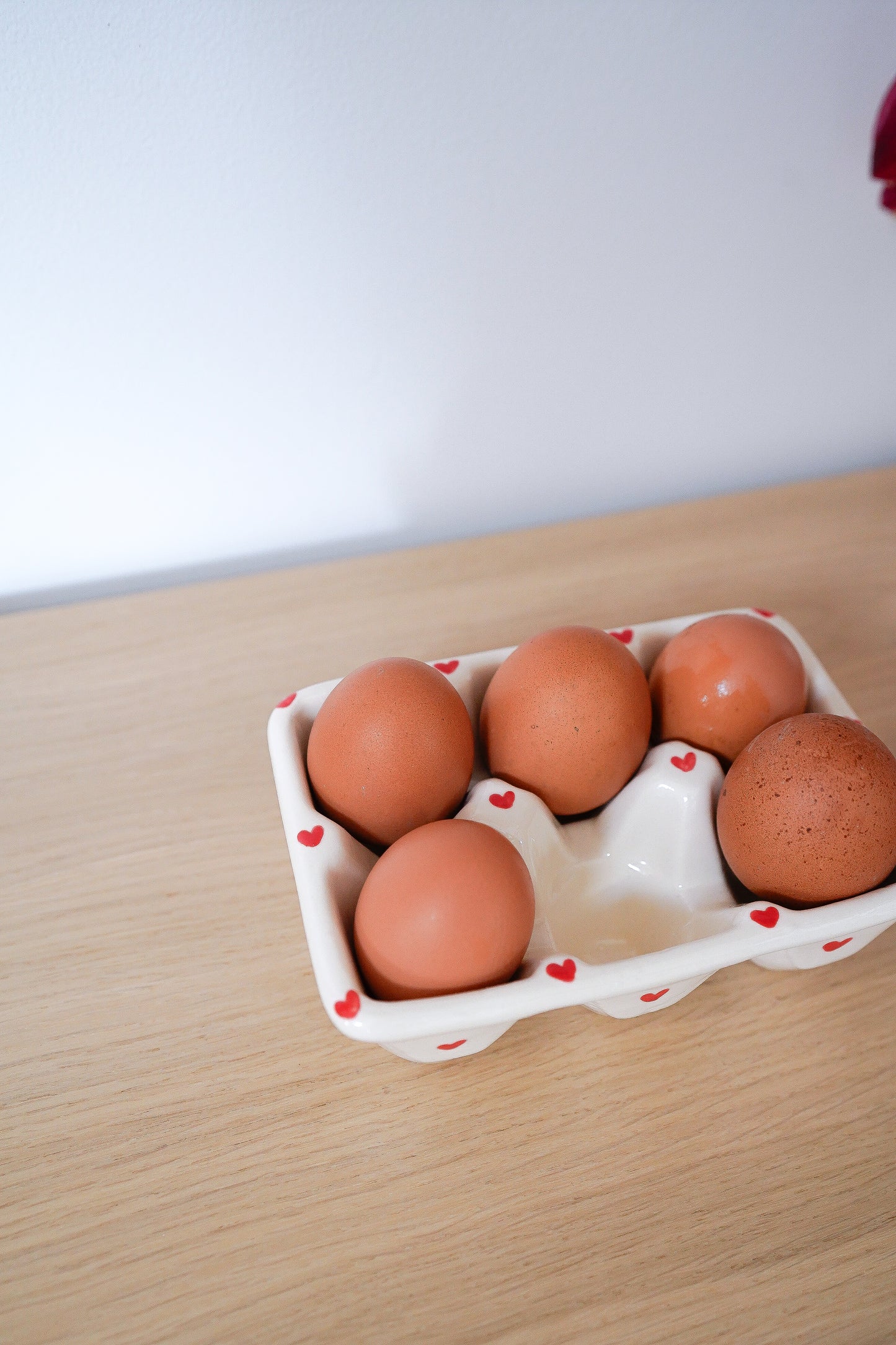 Porte-oeufs coeur