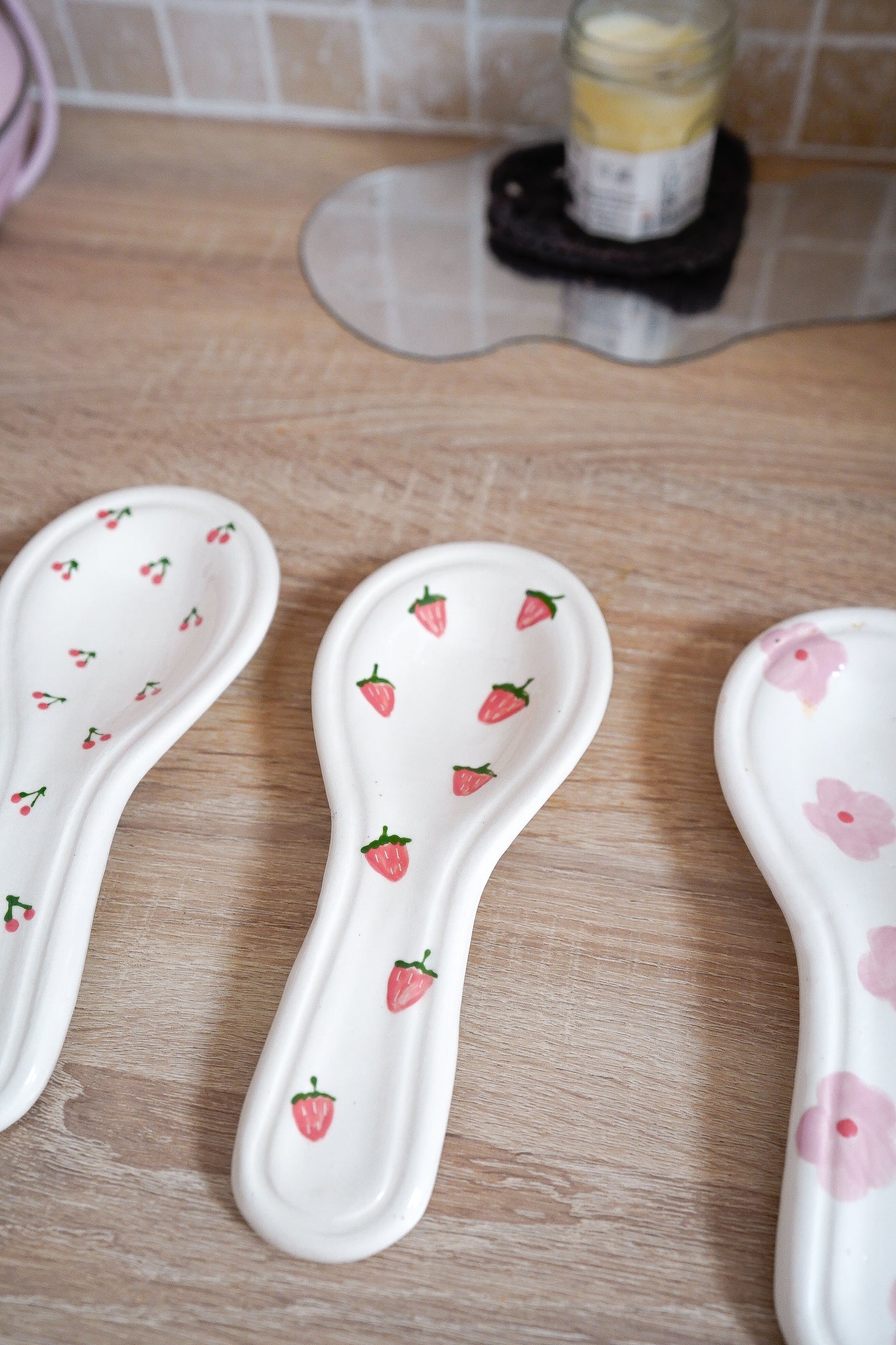 Repose-cuillère strawberry