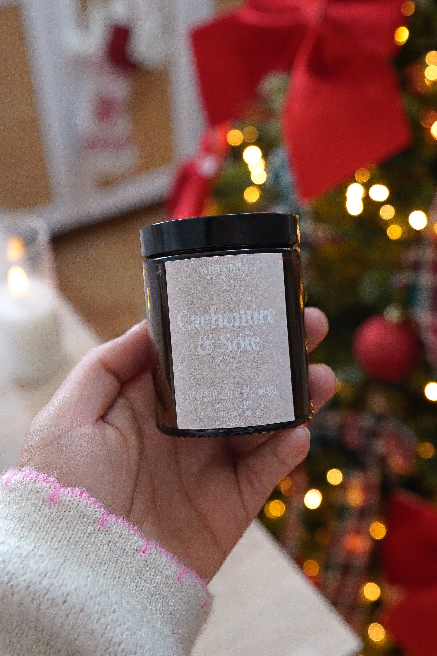 Bougie de Noël Cachemire & Soie