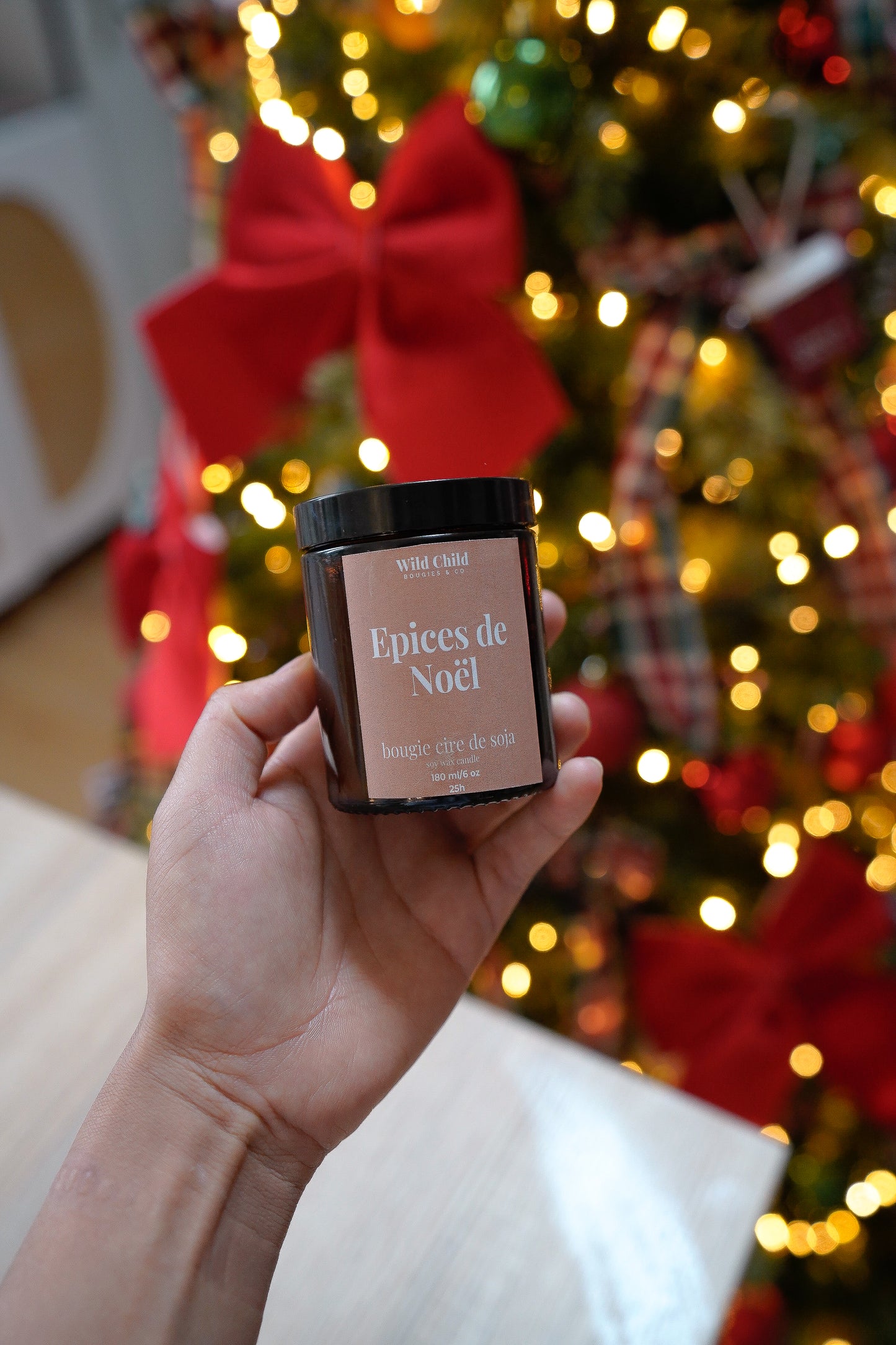 Bougie de Noël Épices de Noël