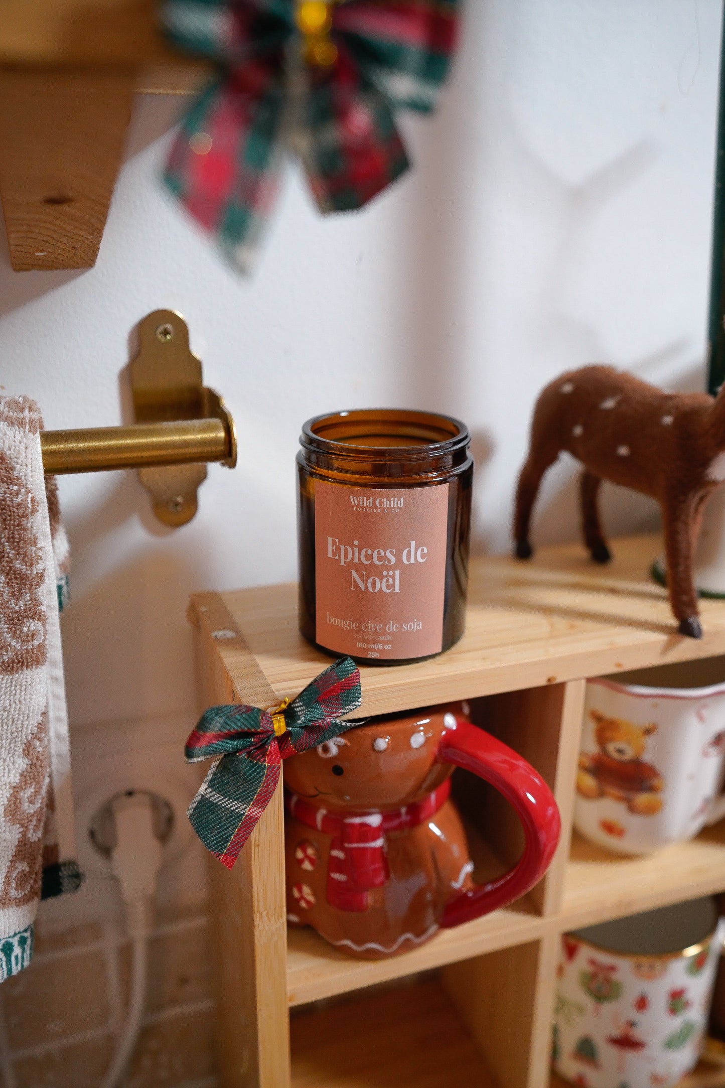 Bougie de Noël Épices de Noël