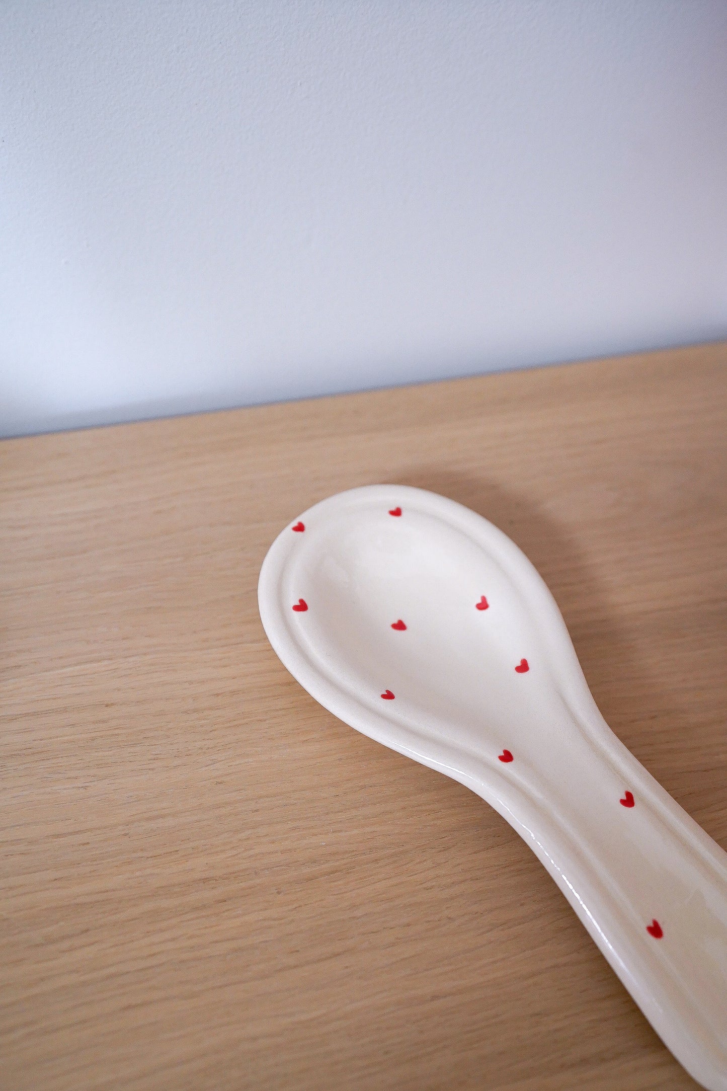 Repose-cuillère red heart