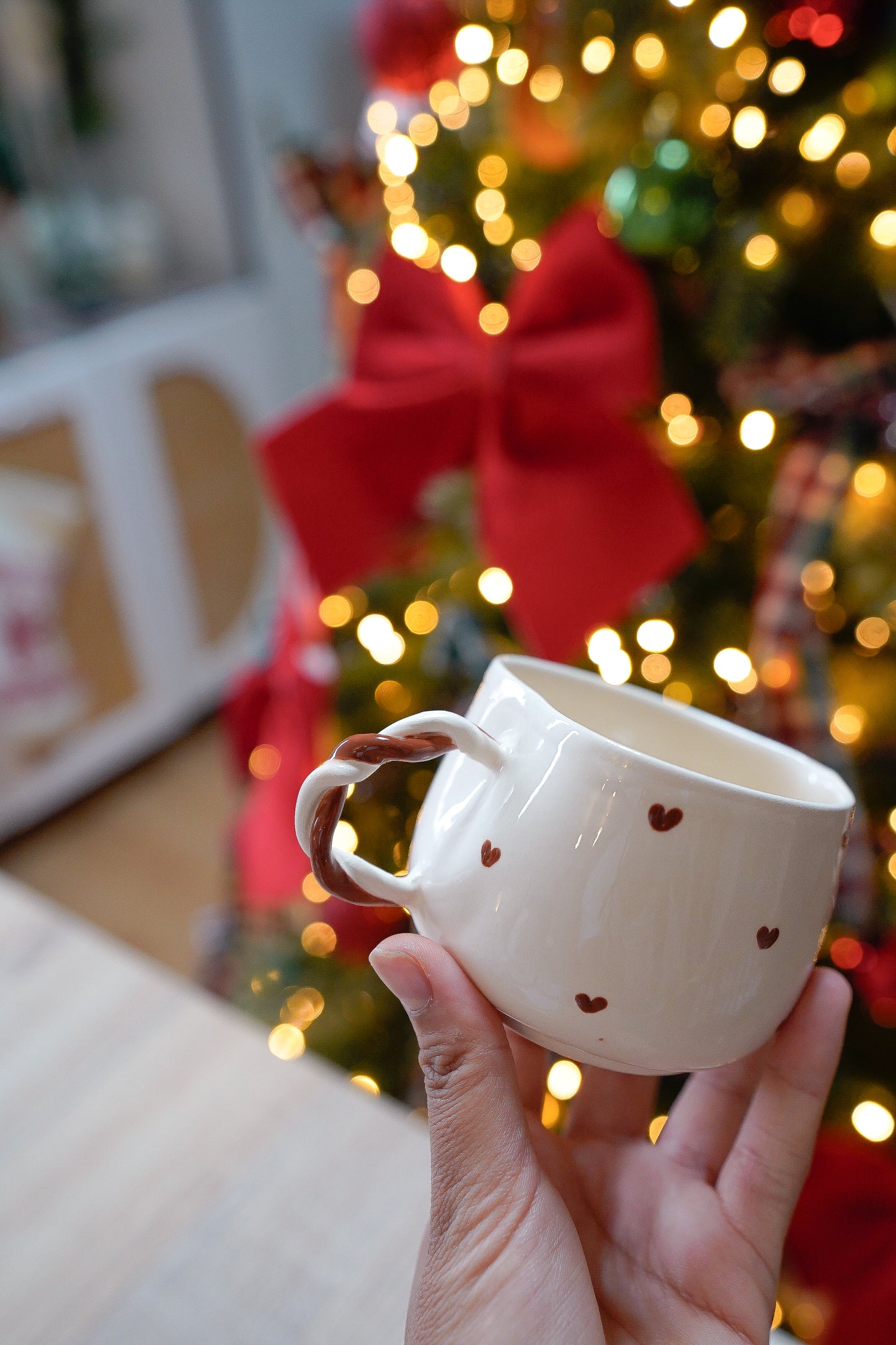 Tasse marron - Noël