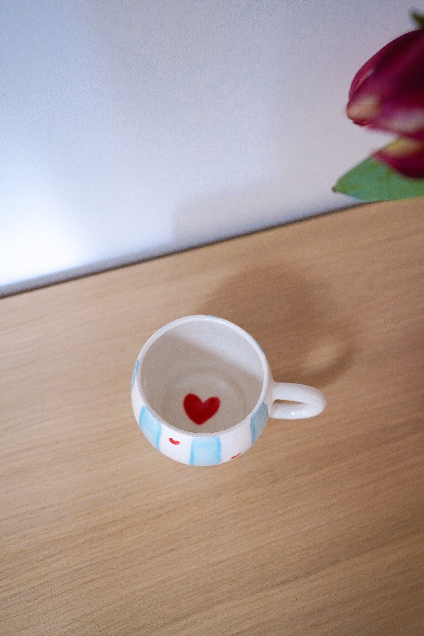Tasse ronde Valentine blue
