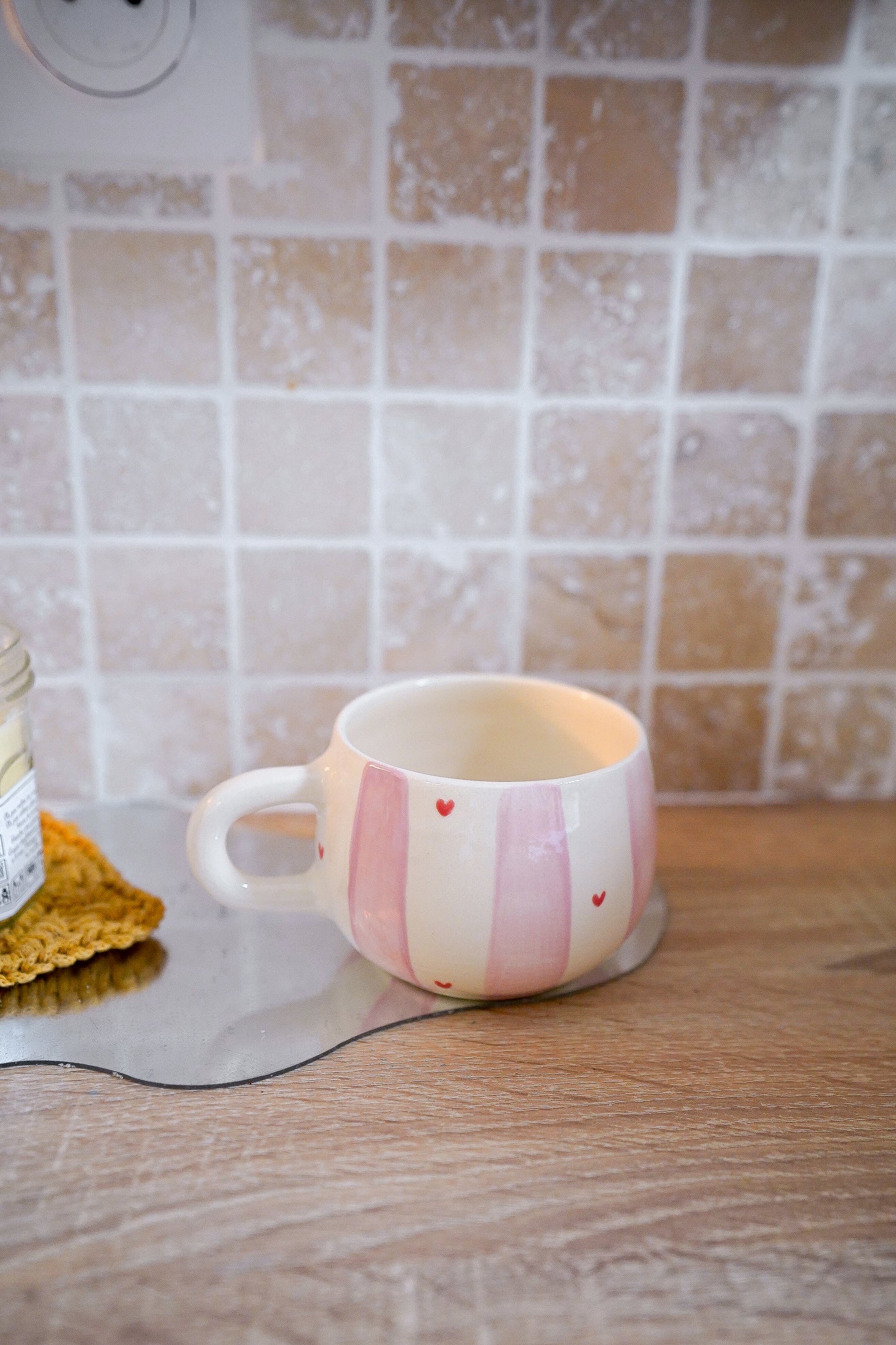 Tasse ronde Valentine pink