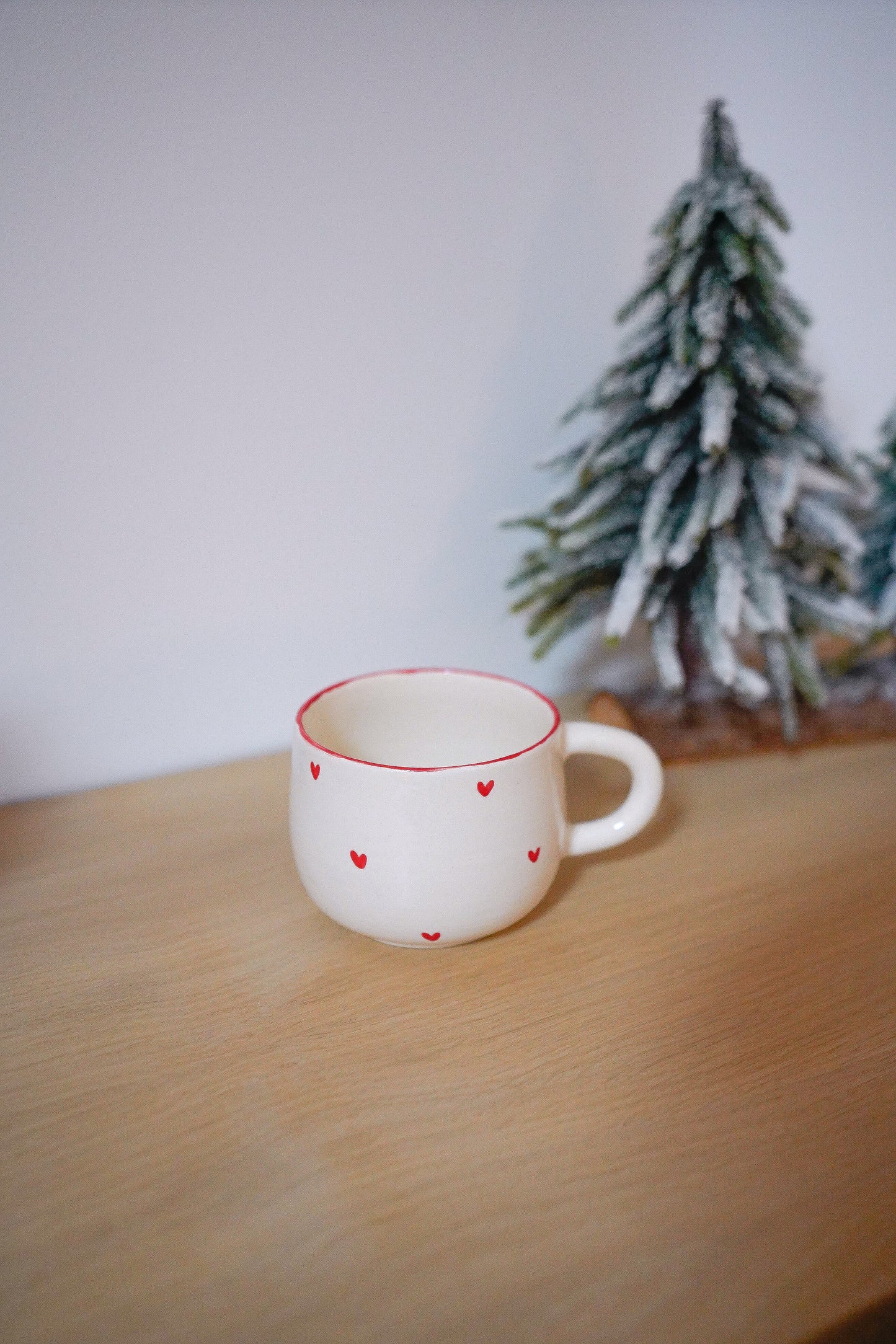 Tasse ronde Noël red heart