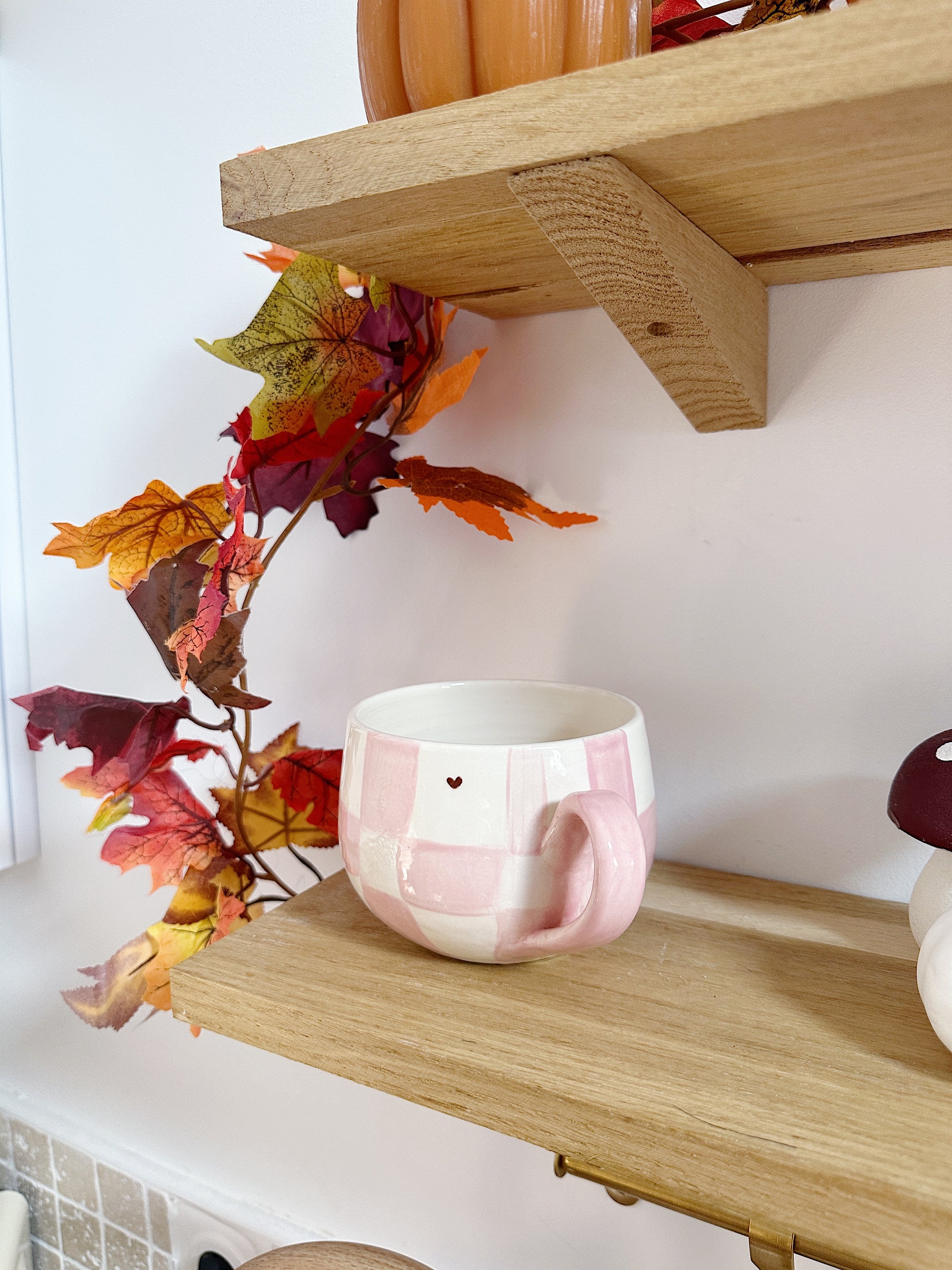 Bol XXL carreaux/heart brown