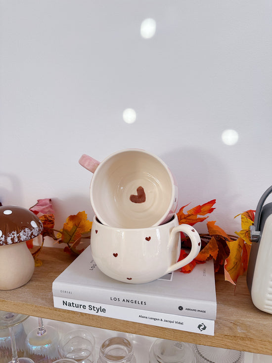 Bol XXL carreaux/heart brown