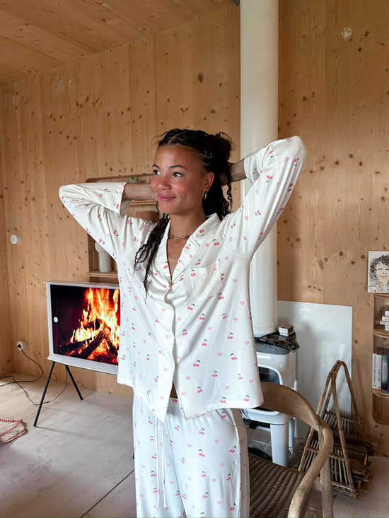 Haut de pyjama Cherries/Hearts