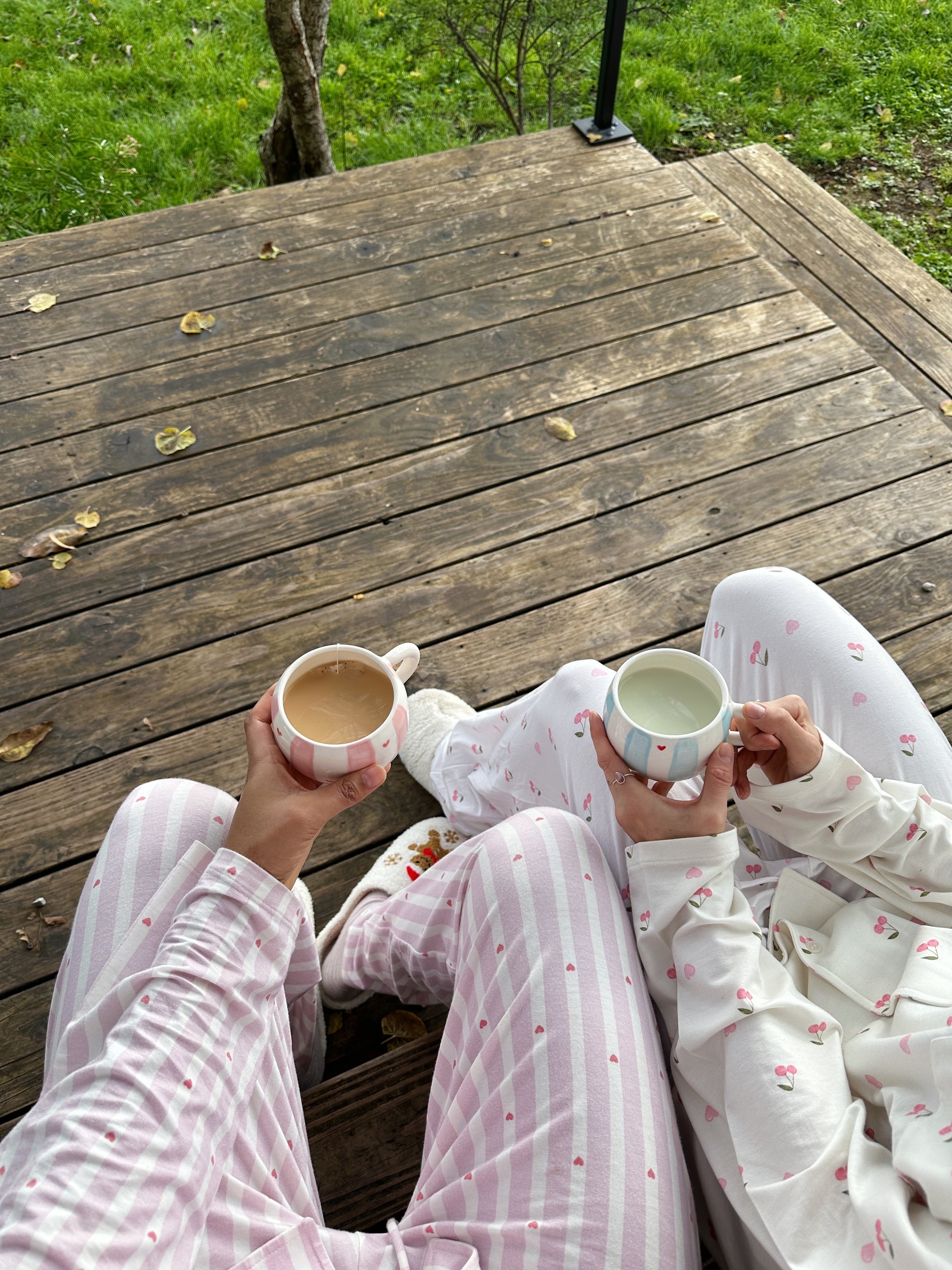 .Bas de pyjama à rayures