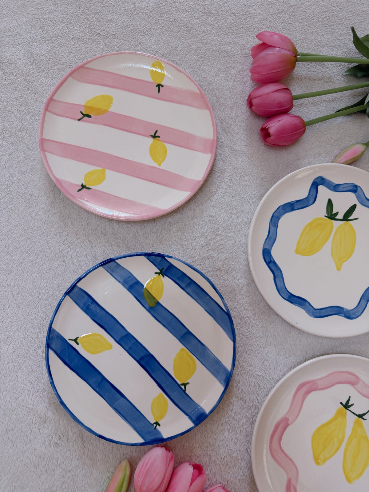 Assiette Dolce Vita Blue Stripes
