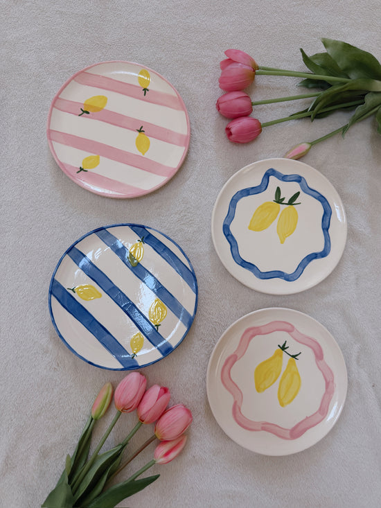Assiette Dolce Vita Blue Lemon
