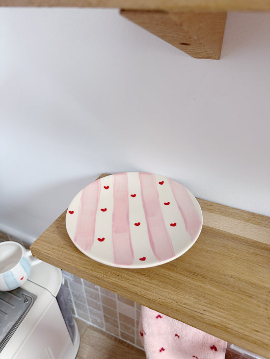 Assiette valentine pink