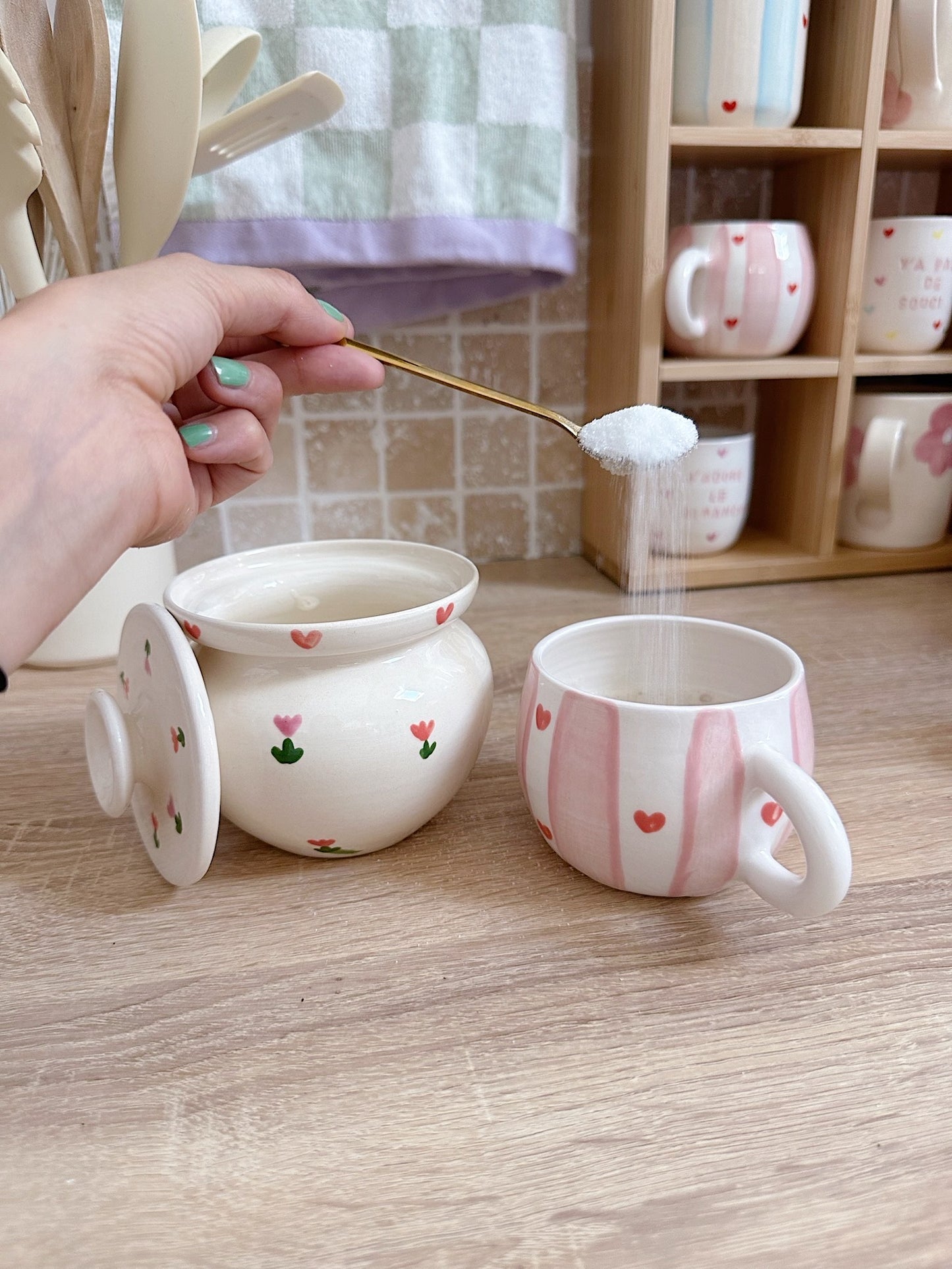 Tasse ronde Valentine pink