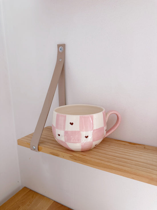 Bol XXL carreaux/heart brown