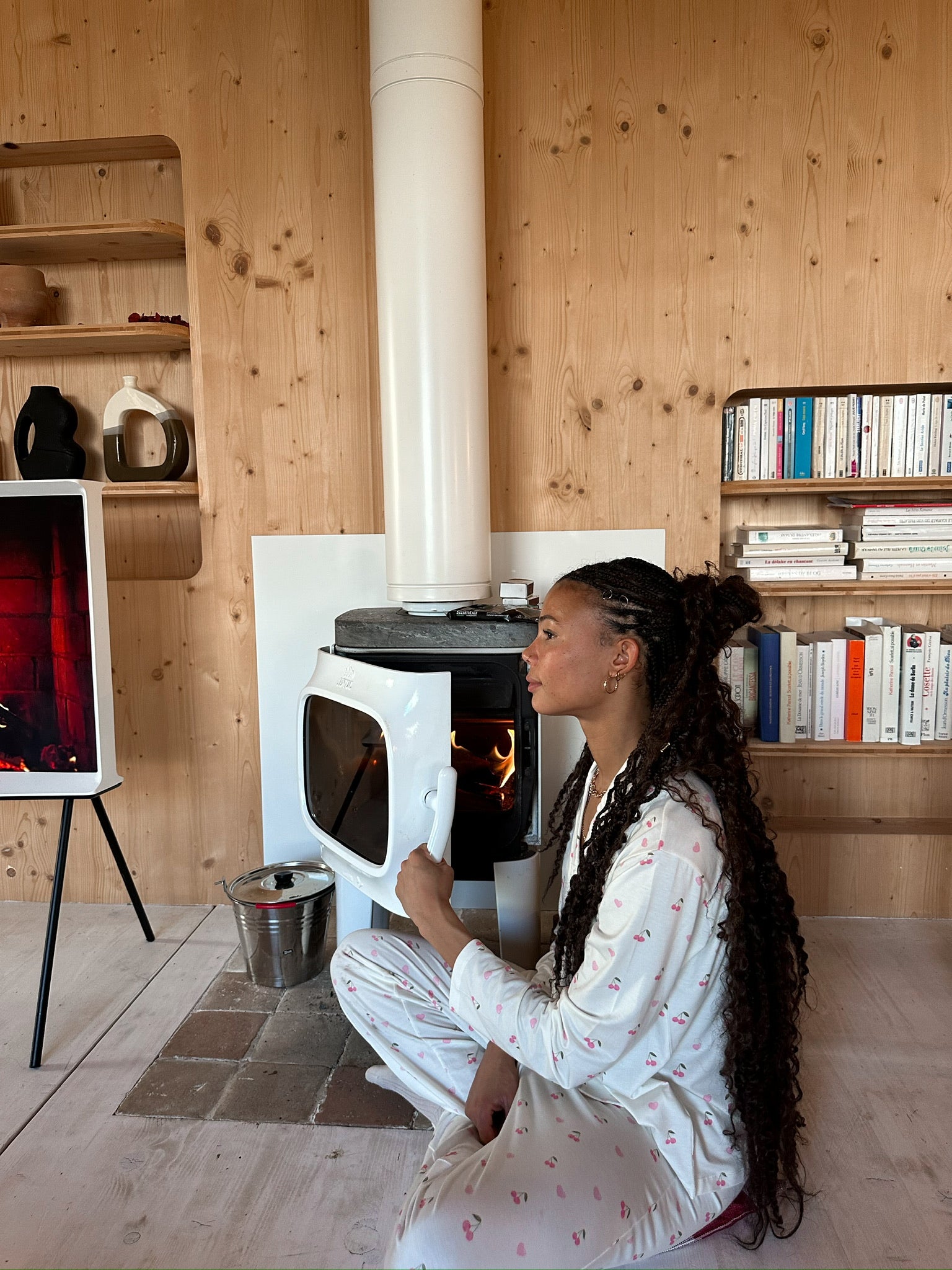 Haut de pyjama Cherries/Hearts