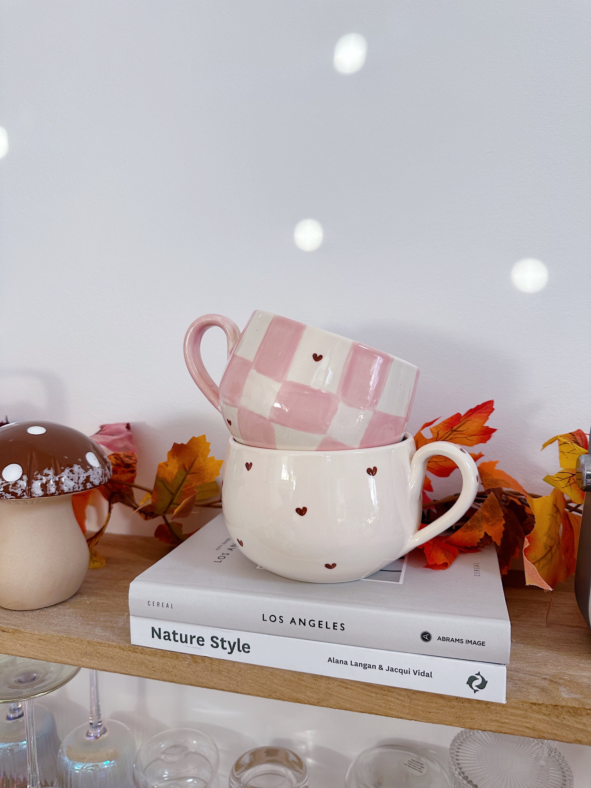 Bol XXL carreaux/heart brown