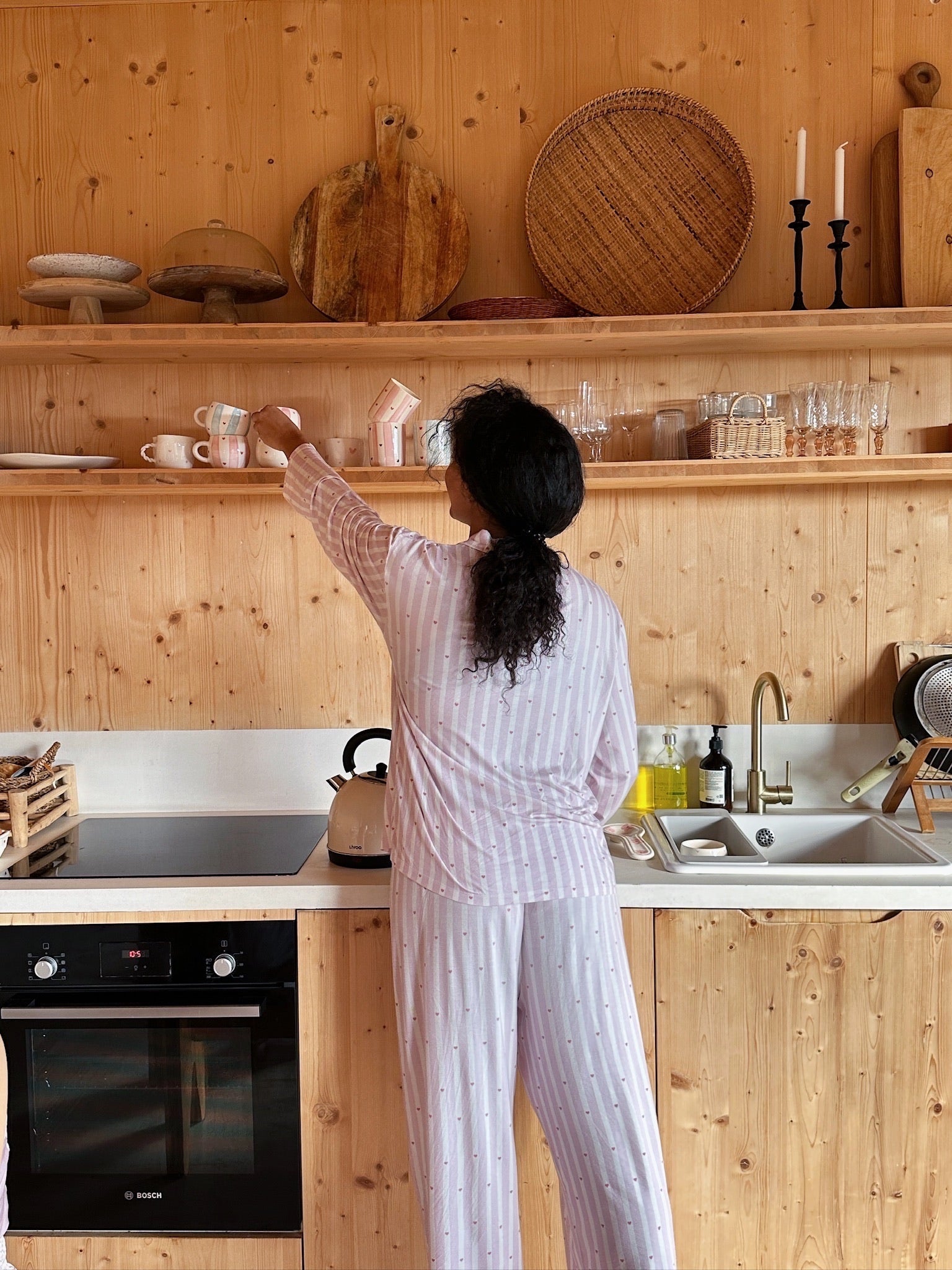 .Haut de pyjama à rayures