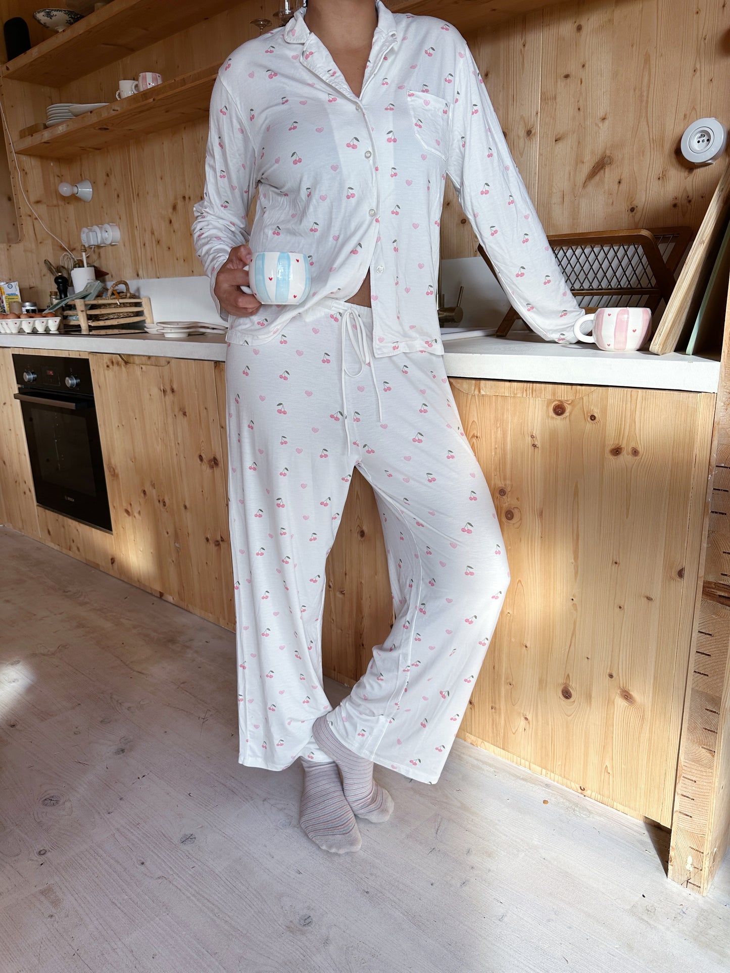 Haut de pyjama Cherries/Hearts