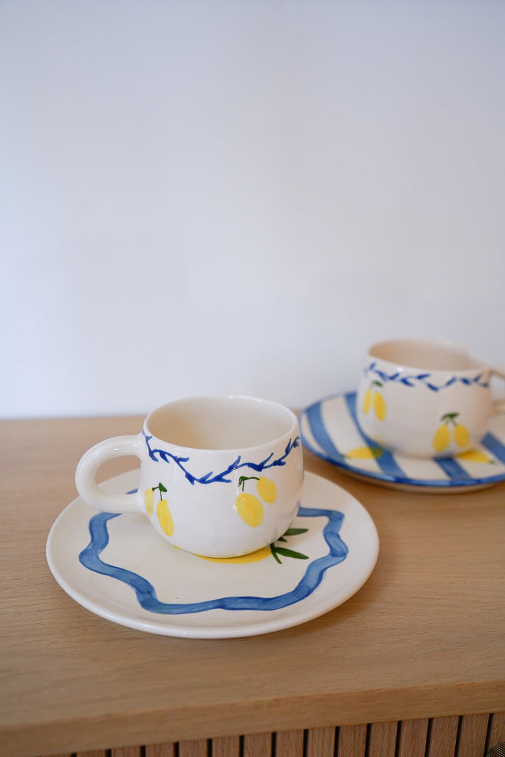 Assiette Dolce Vita Blue Lemon