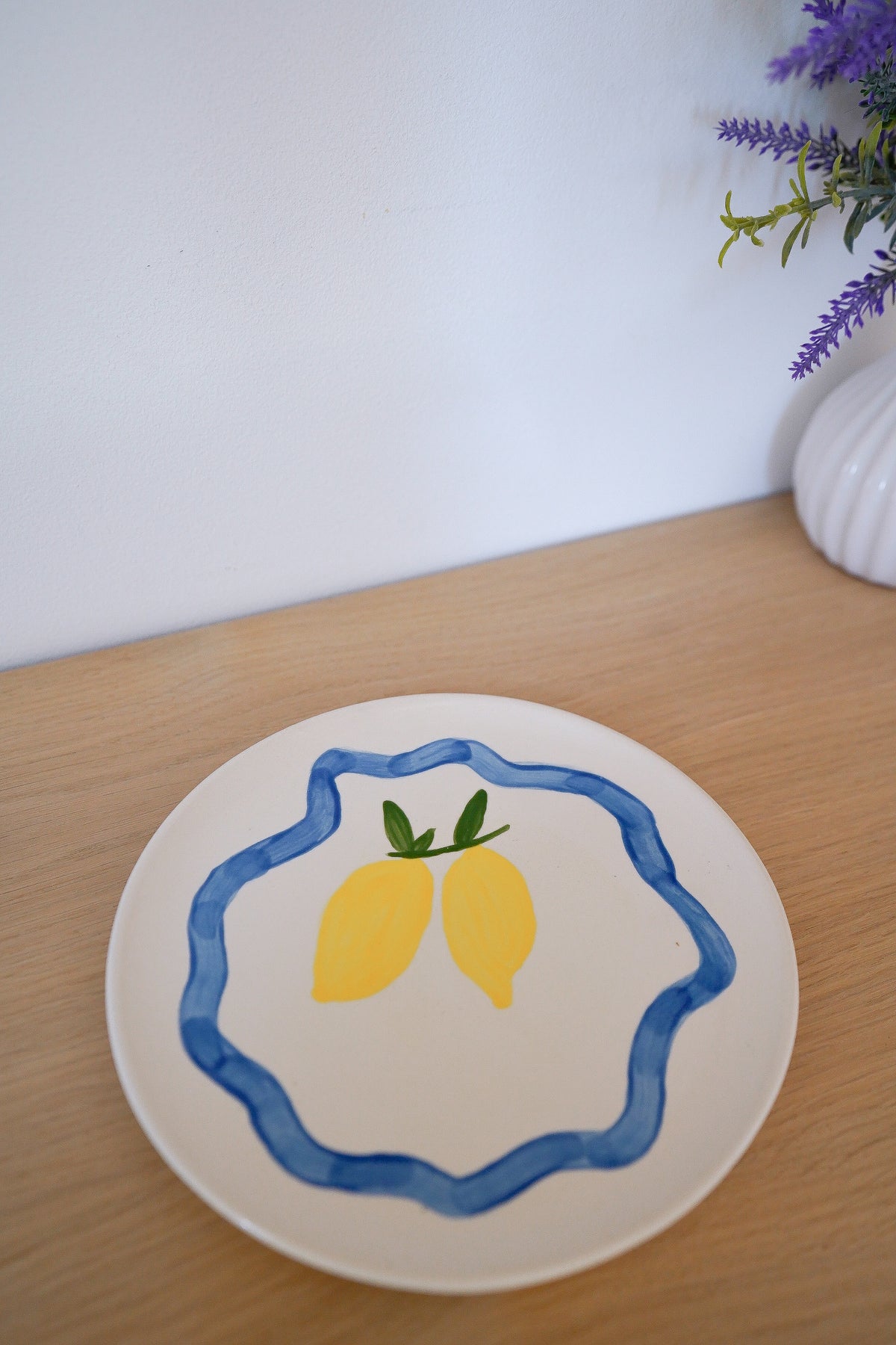 Assiette Dolce Vita Blue Lemon