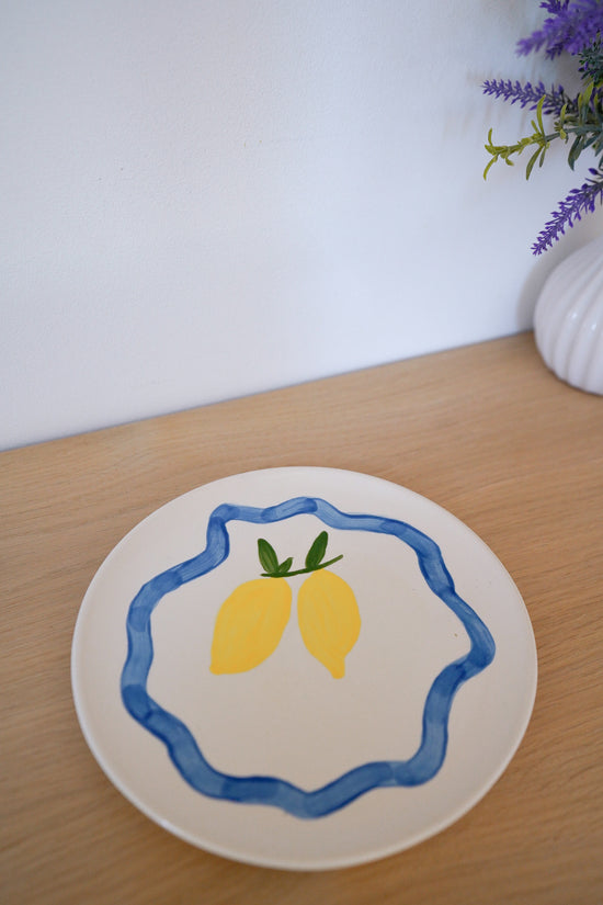Assiette Dolce Vita Blue Lemon
