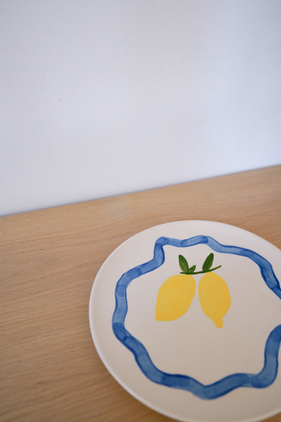 Assiette Dolce Vita Blue Lemon