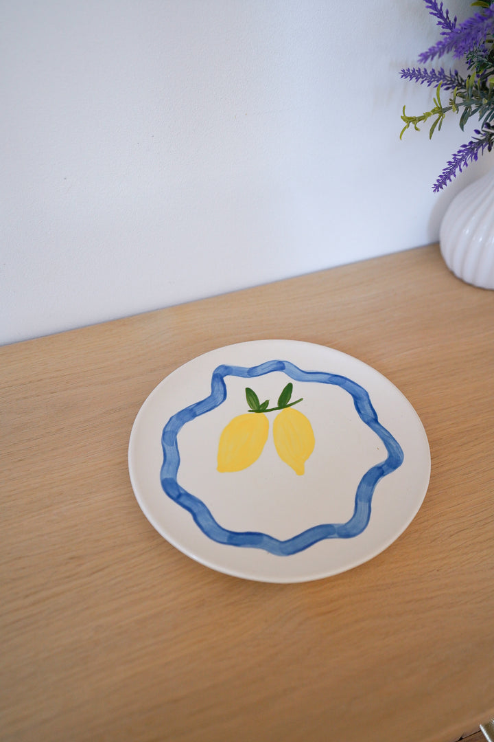 Assiette Dolce Vita Blue Lemon