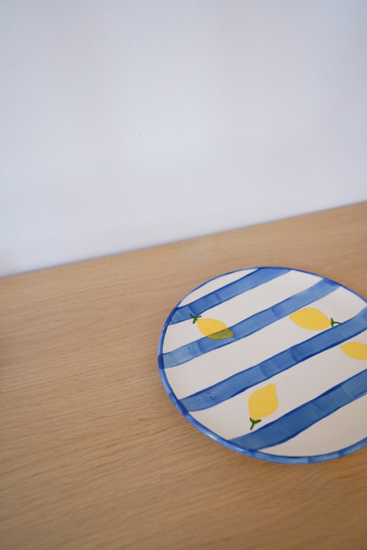 Assiette Dolce Vita Blue Stripes