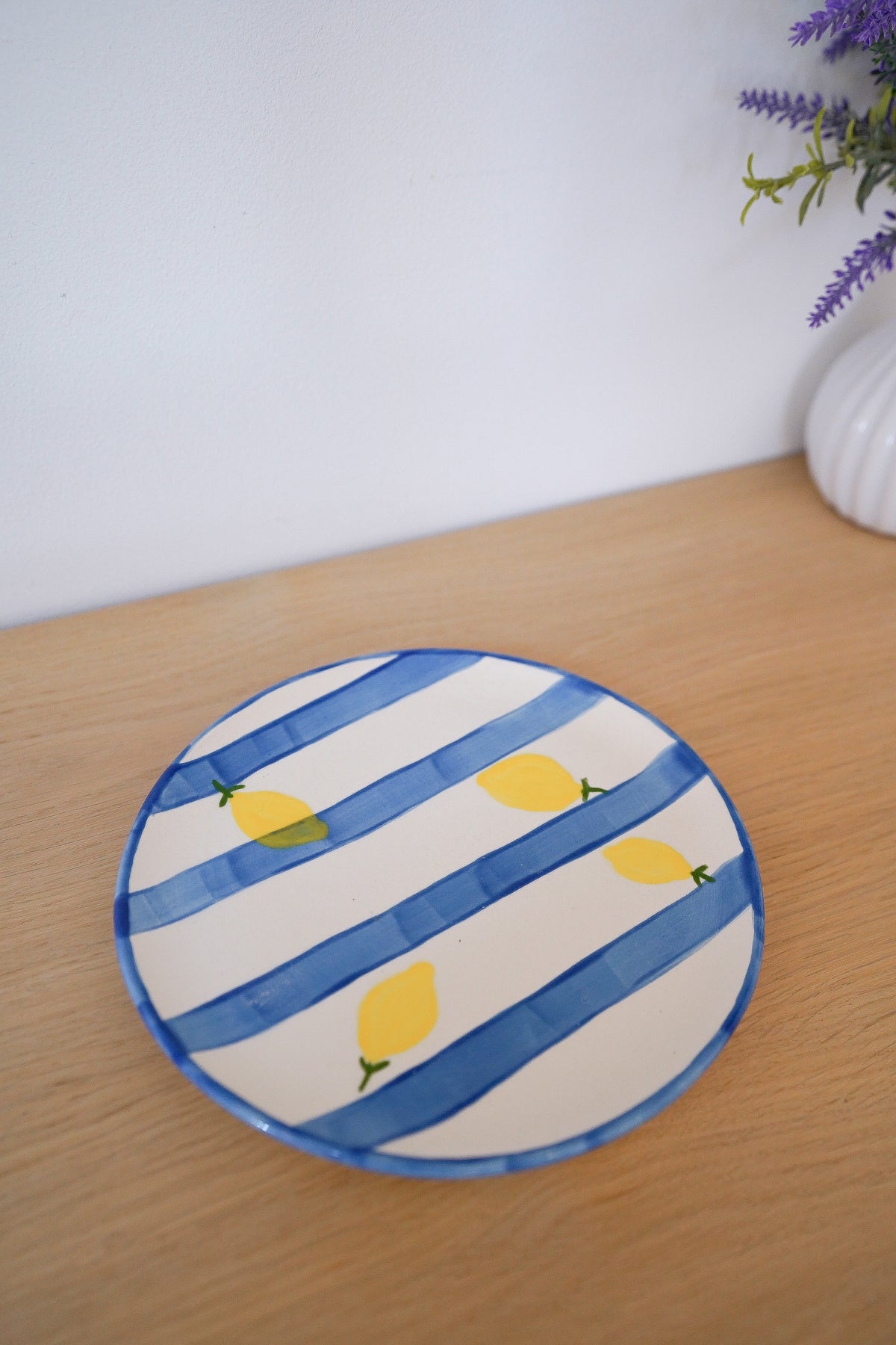 Assiette Dolce Vita Blue Stripes