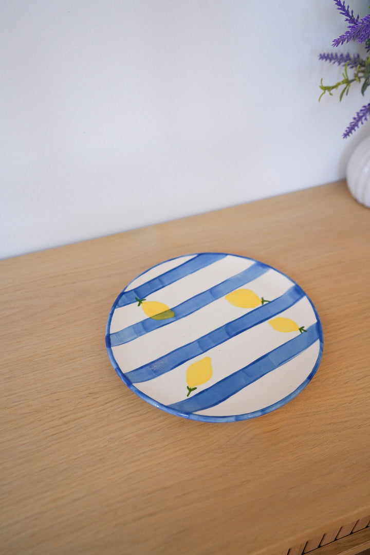 Assiette Dolce Vita Blue Stripes