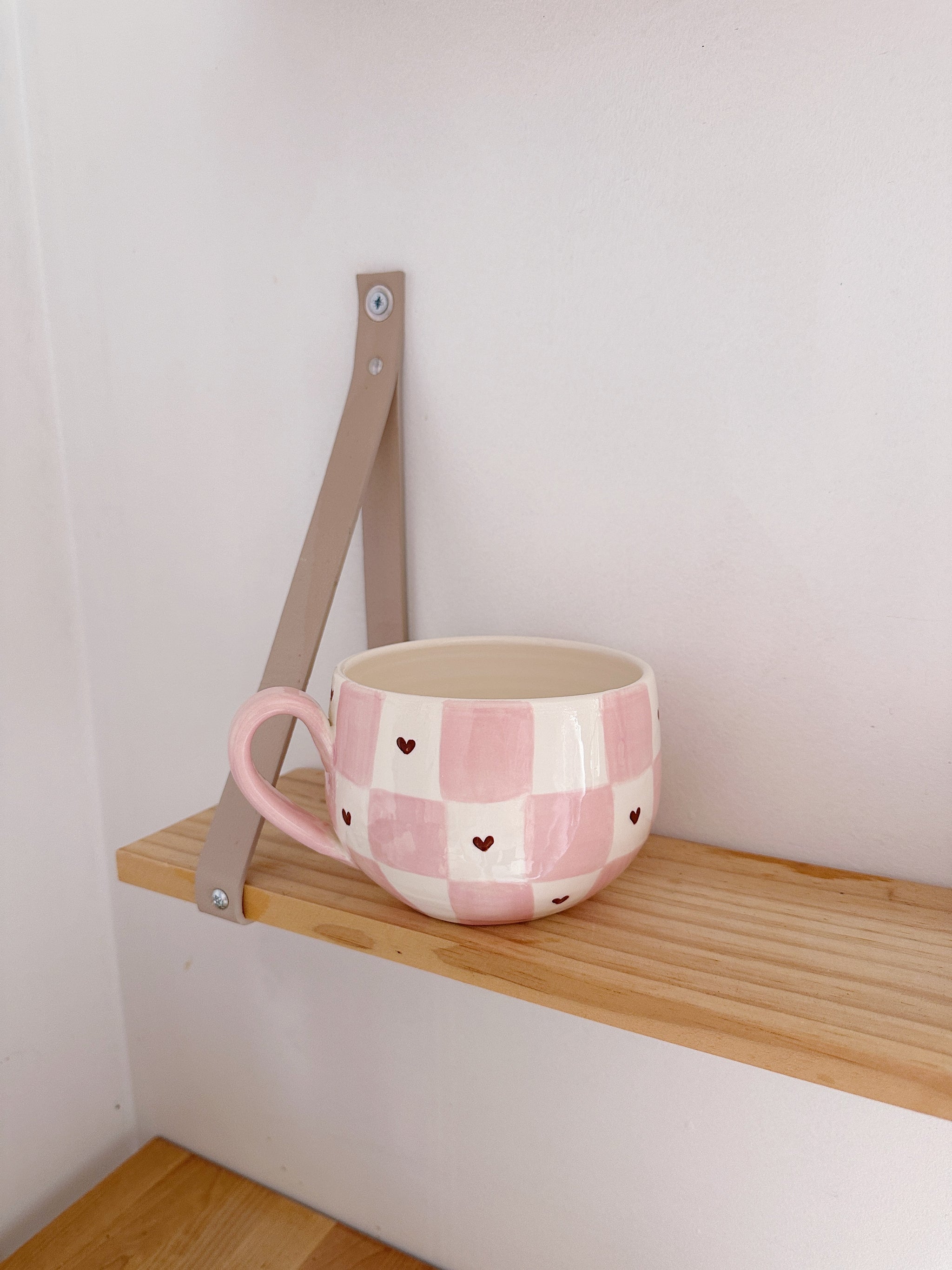 Bol XXL carreaux/heart brown