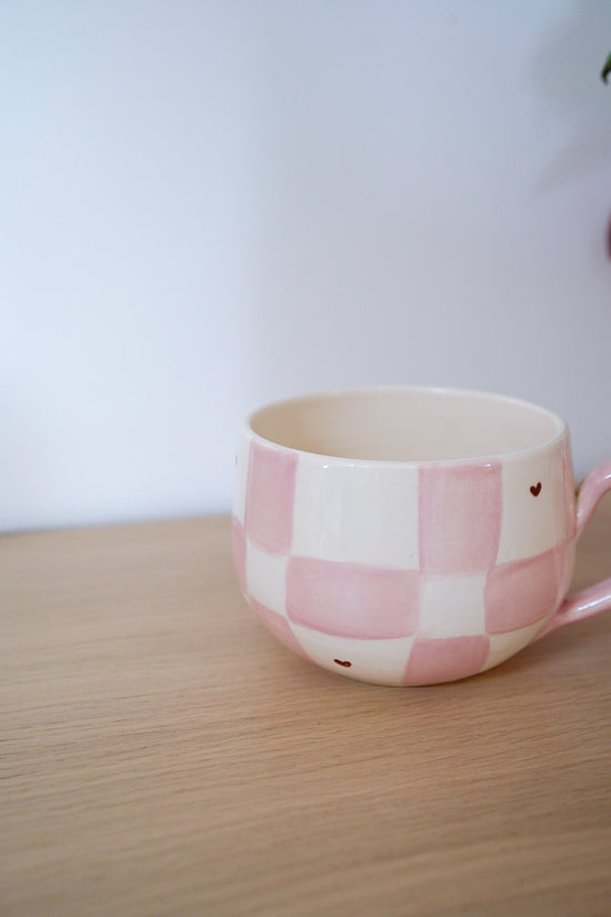 Bol XXL carreaux/heart brown