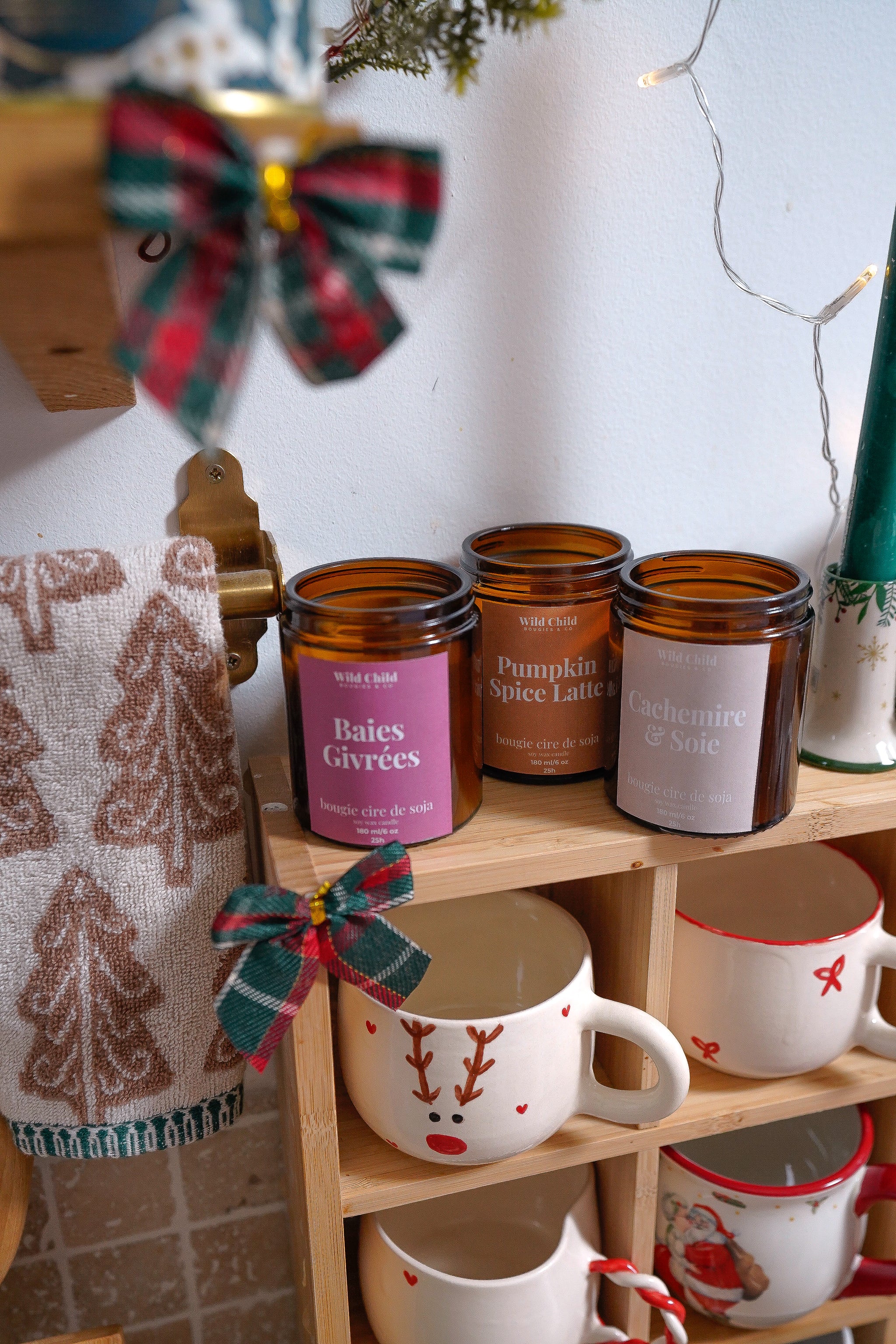 Bougie de Noël Cachemire & Soie