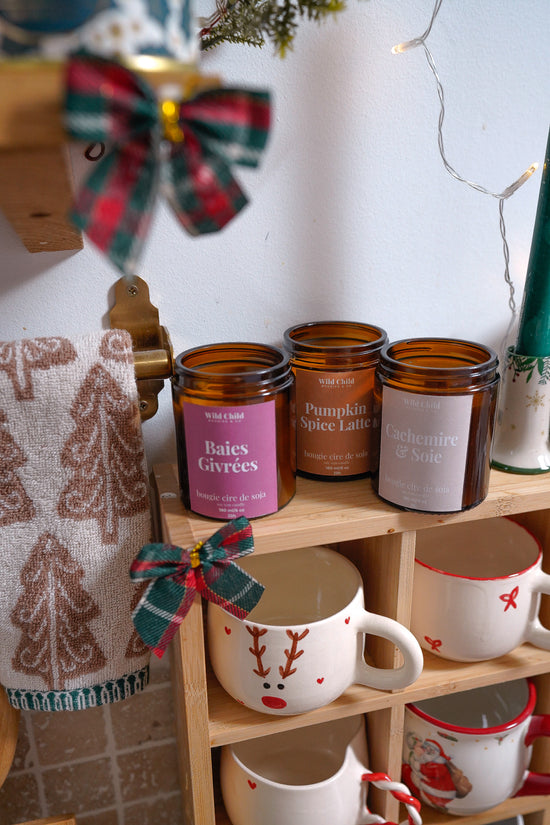 Bougie de Noël Cachemire & Soie