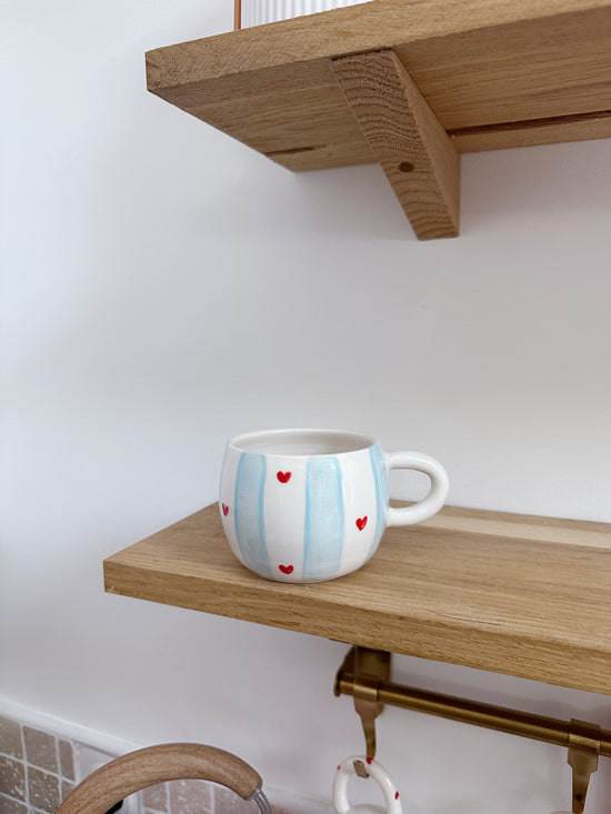 Tasse ronde Valentine blue